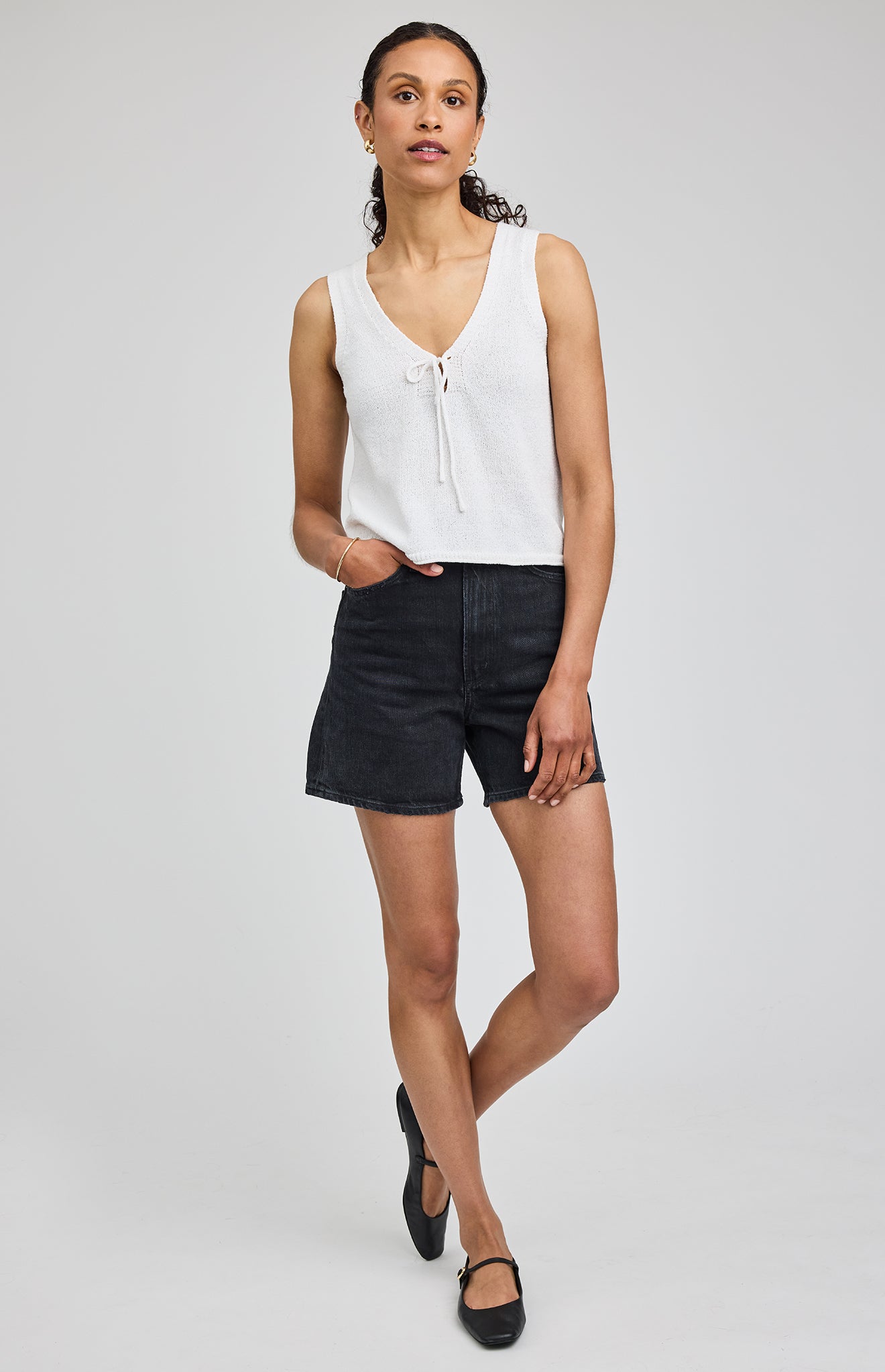 GENTLE FAWN REBEL KNIT TANK - WHITE