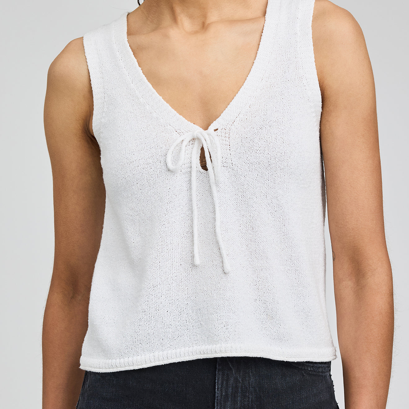GENTLE FAWN REBEL KNIT TANK - WHITE