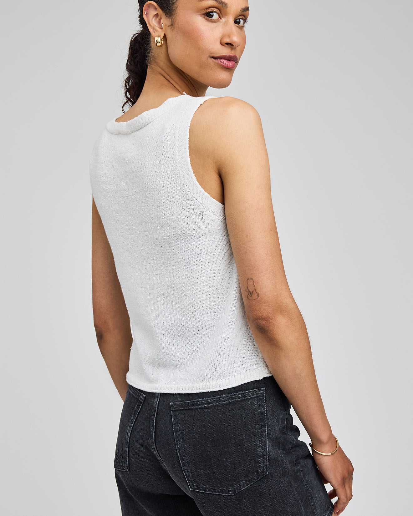 GENTLE FAWN REBEL KNIT TANK - WHITE