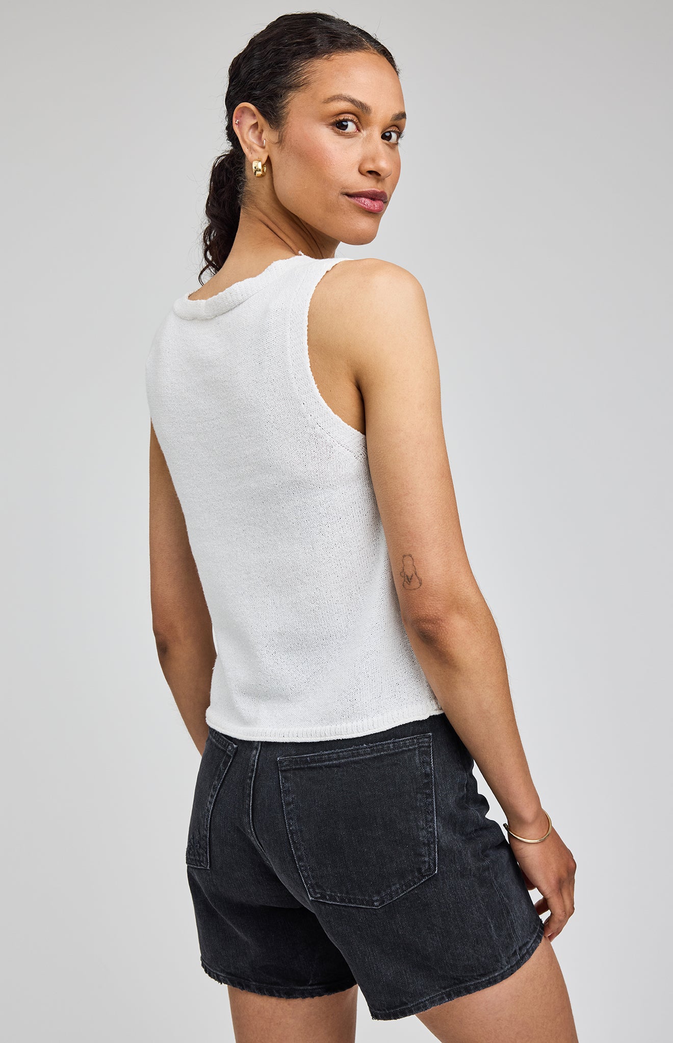 GENTLE FAWN REBEL KNIT TANK - WHITE