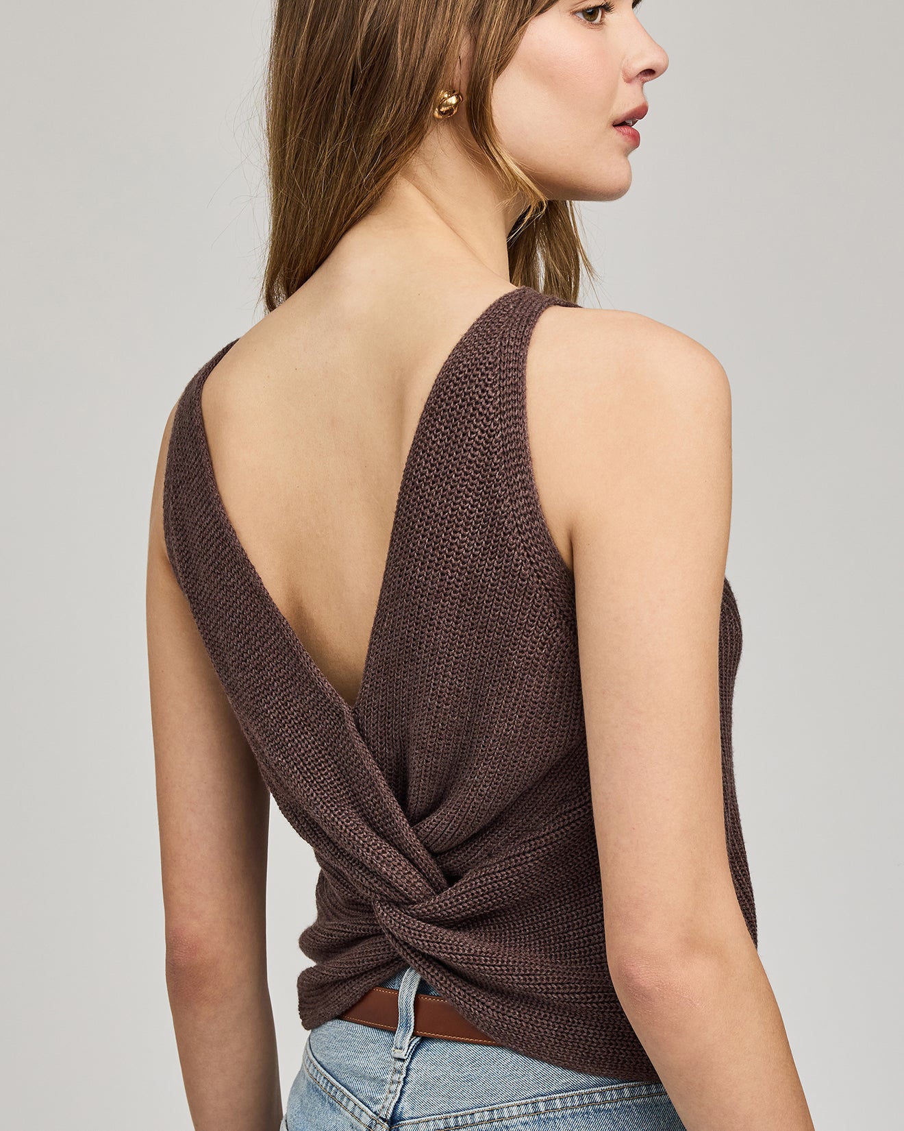 GENTLE FAWN KELSIE KNIT TANK - HEATHER ESPRESSO