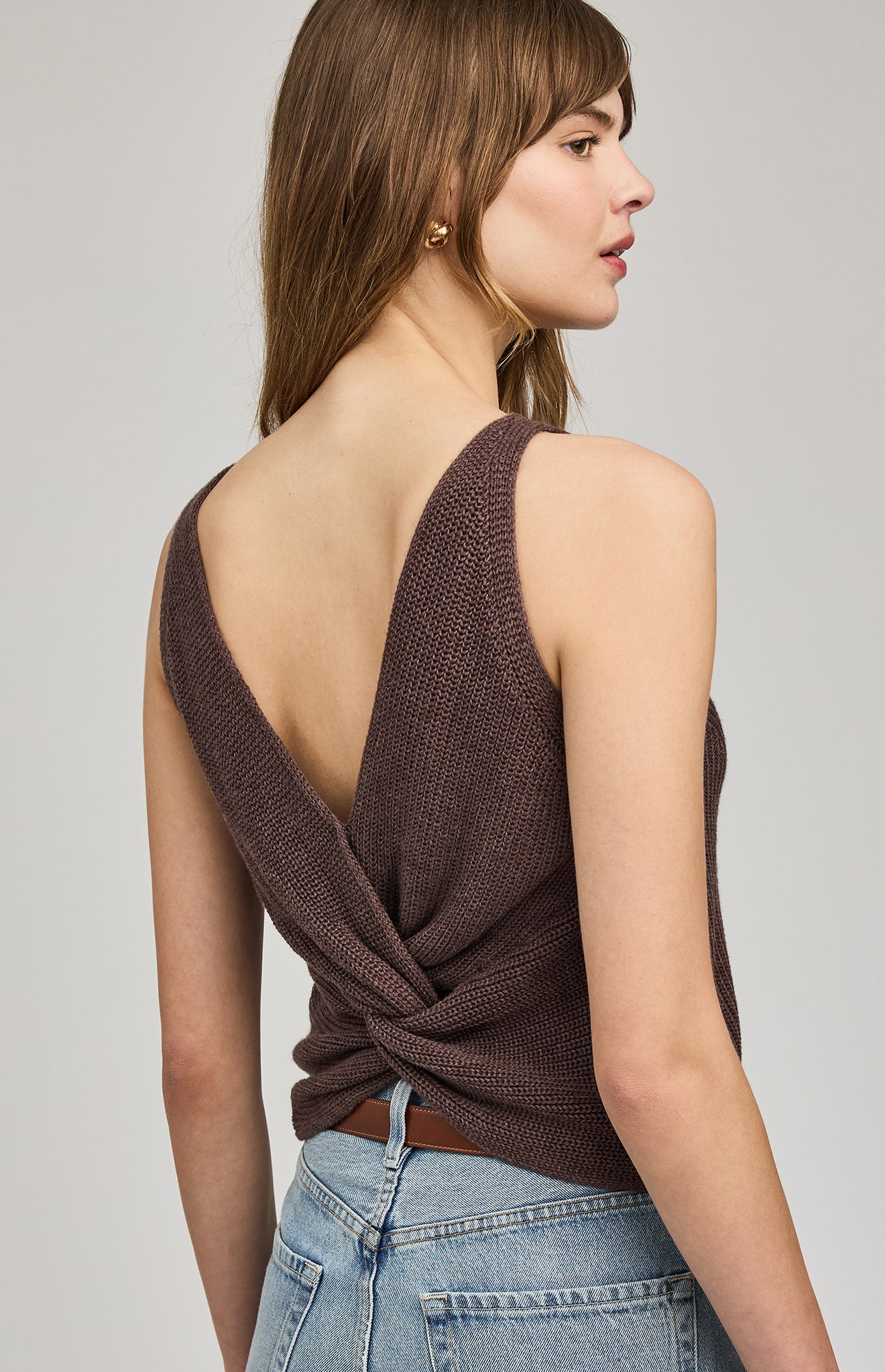 GENTLE FAWN KELSIE KNIT TANK - HEATHER ESPRESSO