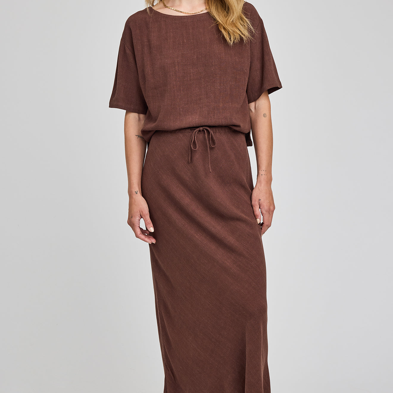 GENTLE FAWN CASSIA SKIRT - ESPRESSO