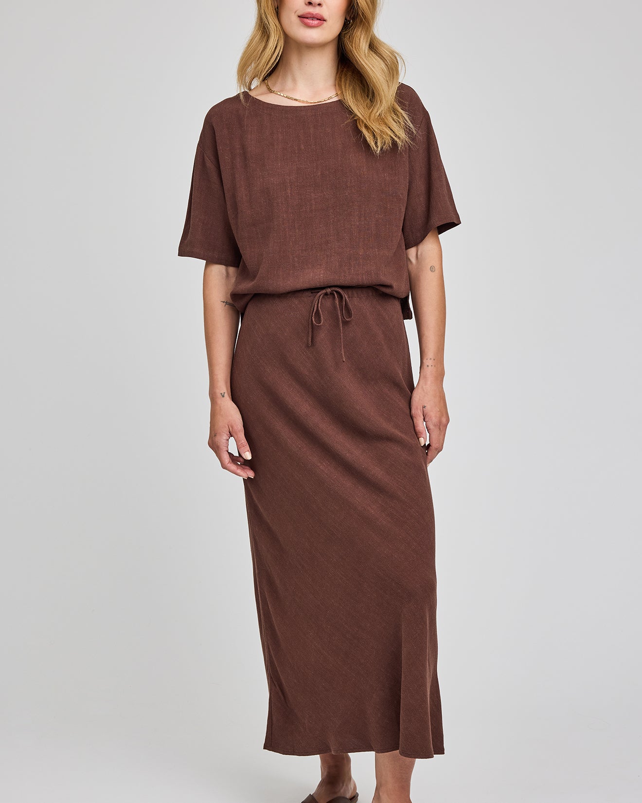 GENTLE FAWN CASSIA SKIRT - ESPRESSO
