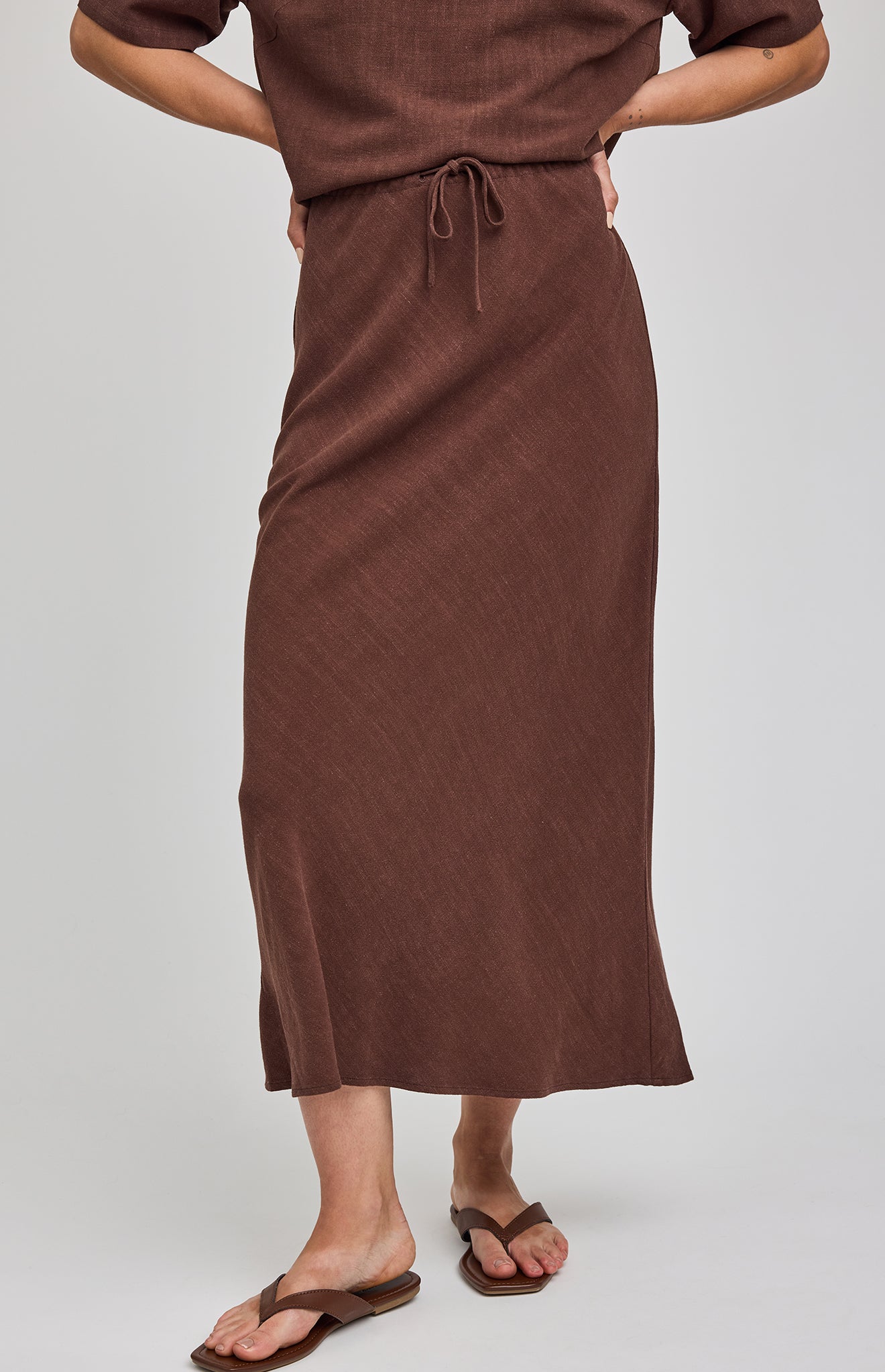 GENTLE FAWN CASSIA SKIRT - ESPRESSO