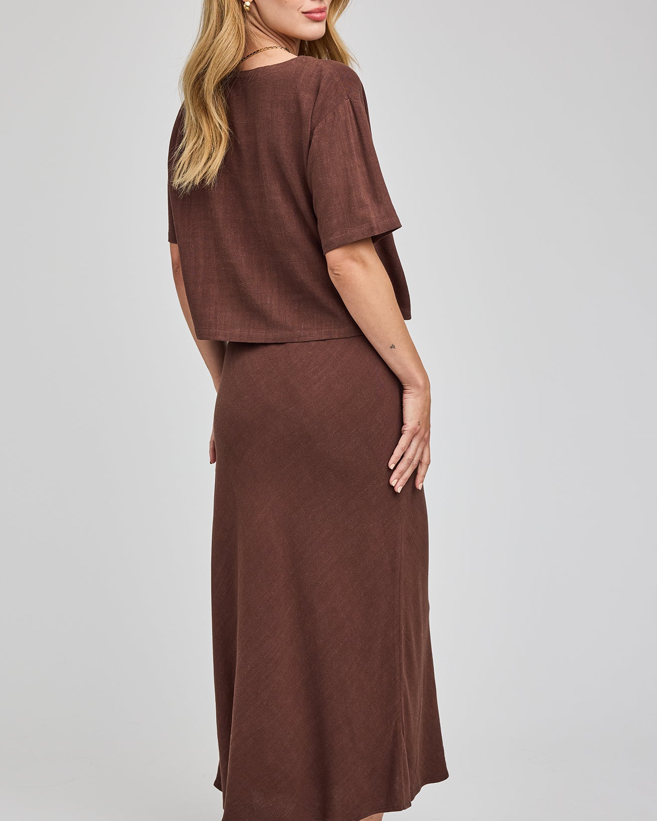 GENTLE FAWN CASSIA SKIRT - ESPRESSO