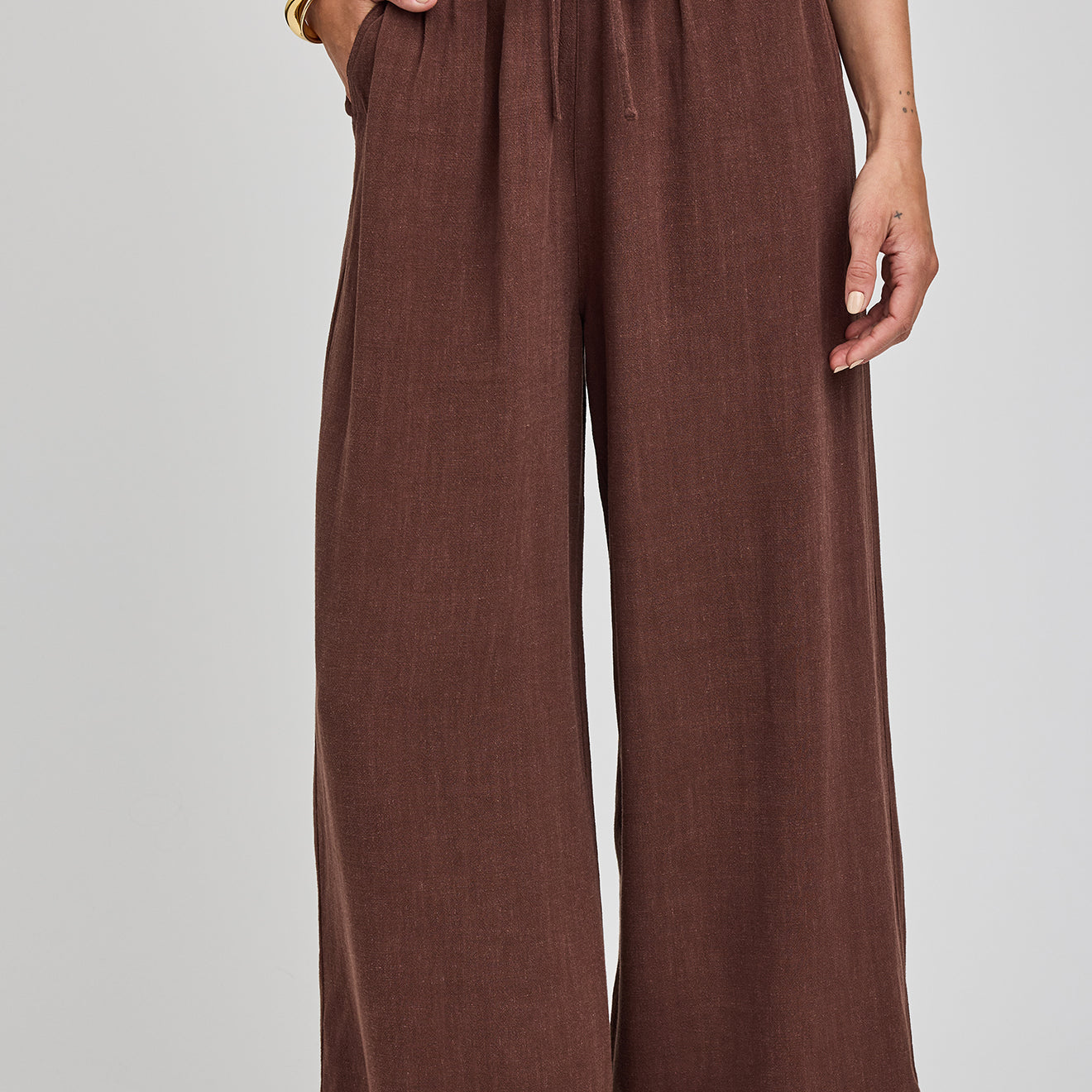 GENTLE FAWN ARLO LOOSE PANTS - ESPRESSO