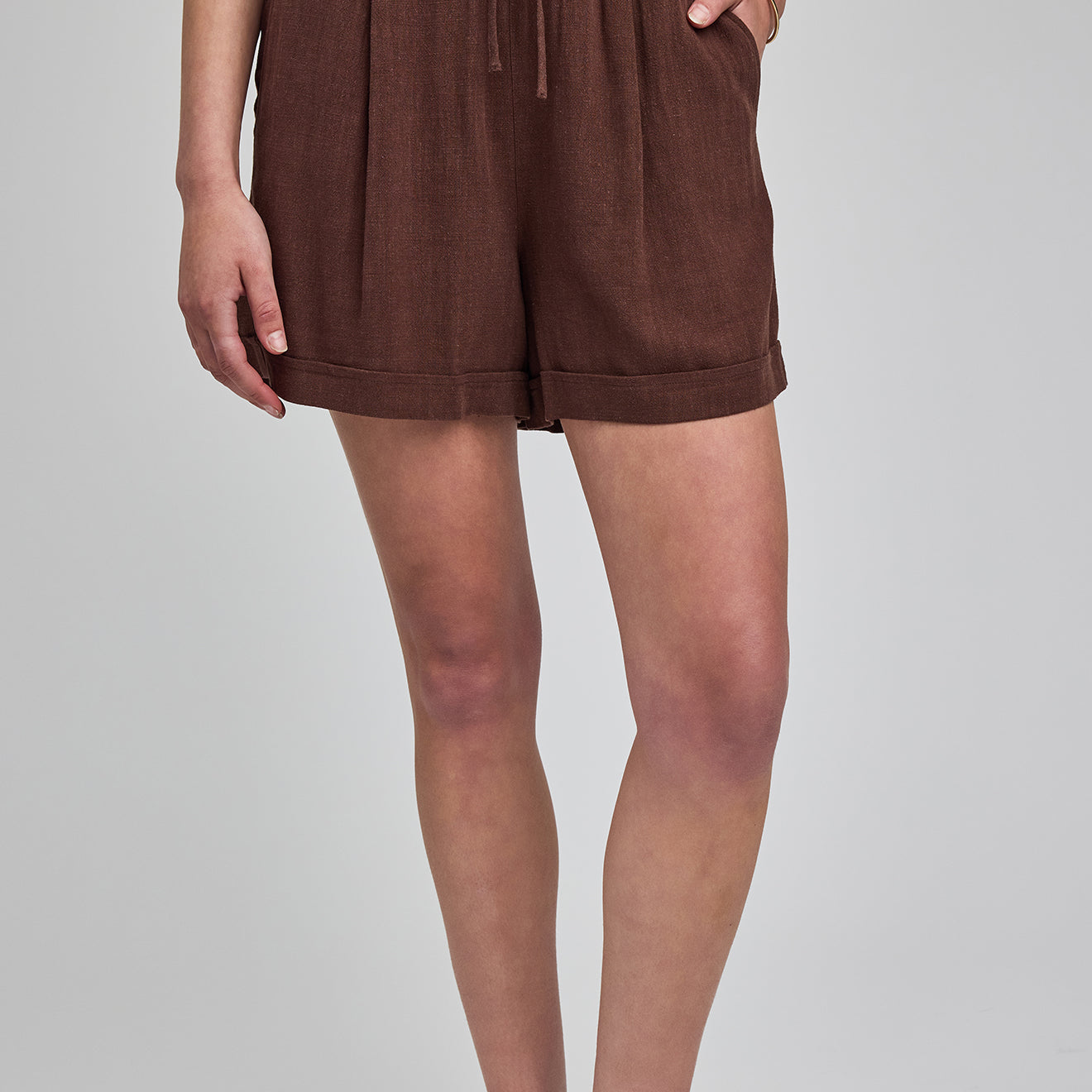 GENTLE FAWN JUNO PULL ON SHORTS - ESPRESSO