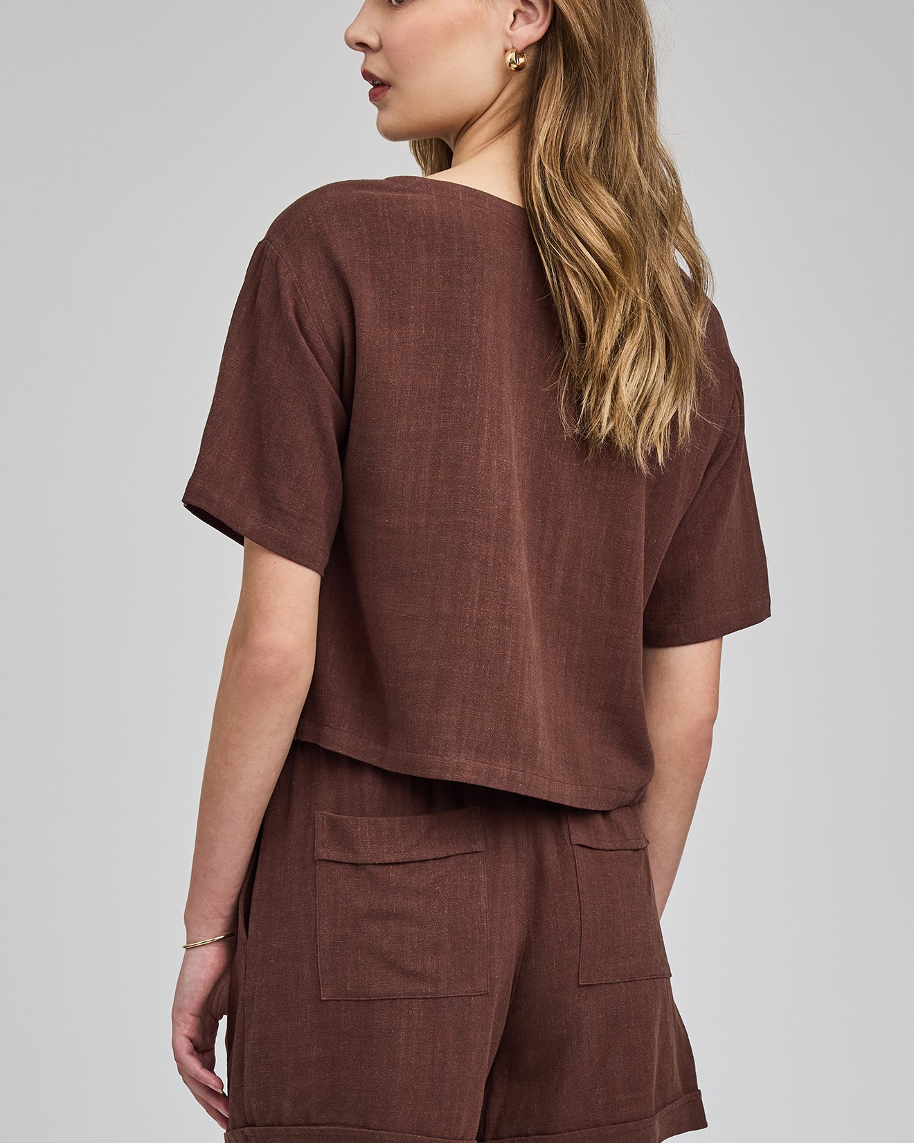 GENTLE FAWN JUNO PULL ON SHORTS - ESPRESSO