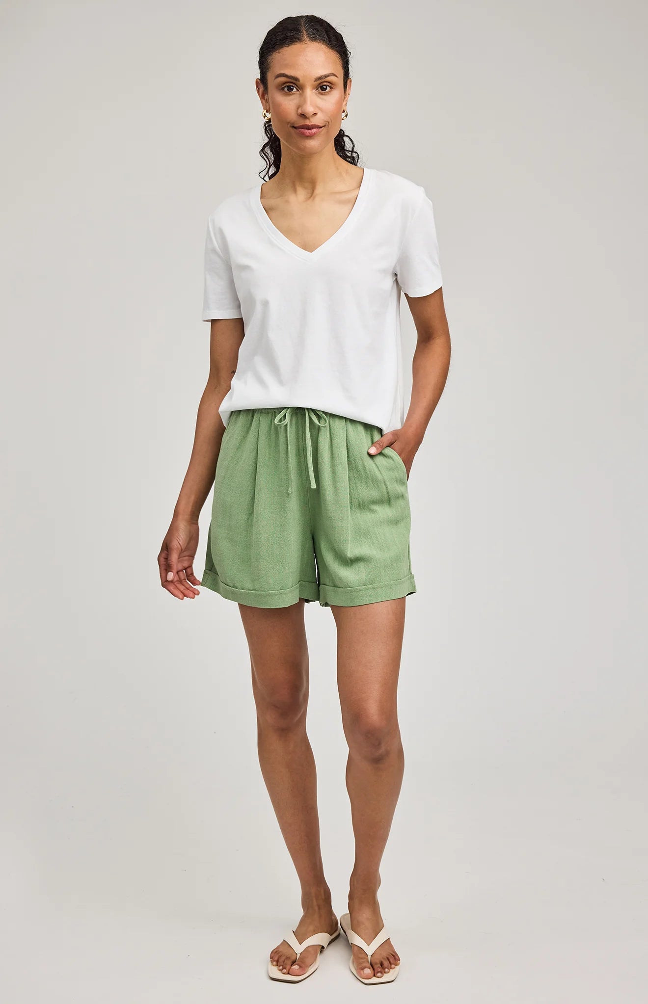 GENTLE FAWN JUNO PULL ON SHORTS - JADE