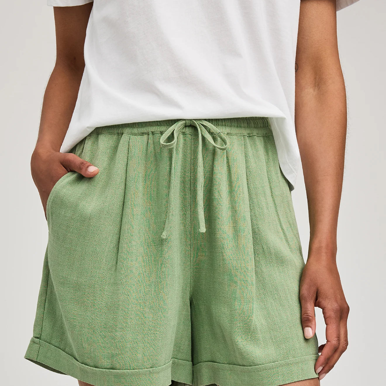 GENTLE FAWN JUNO PULL ON SHORTS - JADE