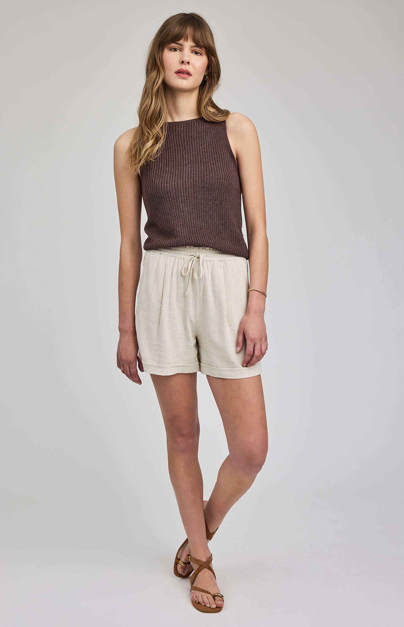 GENTLE FAWN JUNO PULL ON SHORTS - LINEN