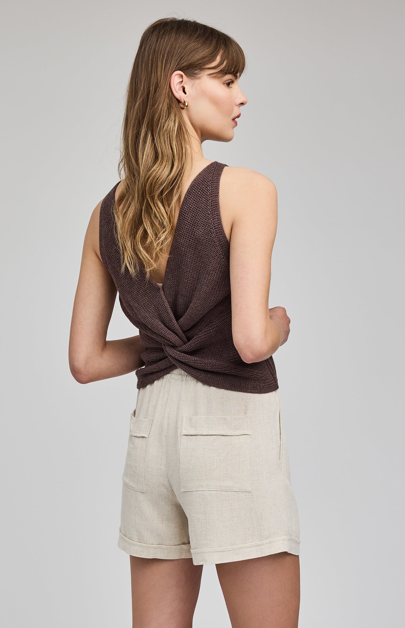 GENTLE FAWN KELSIE KNIT TANK - HEATHER ESPRESSO