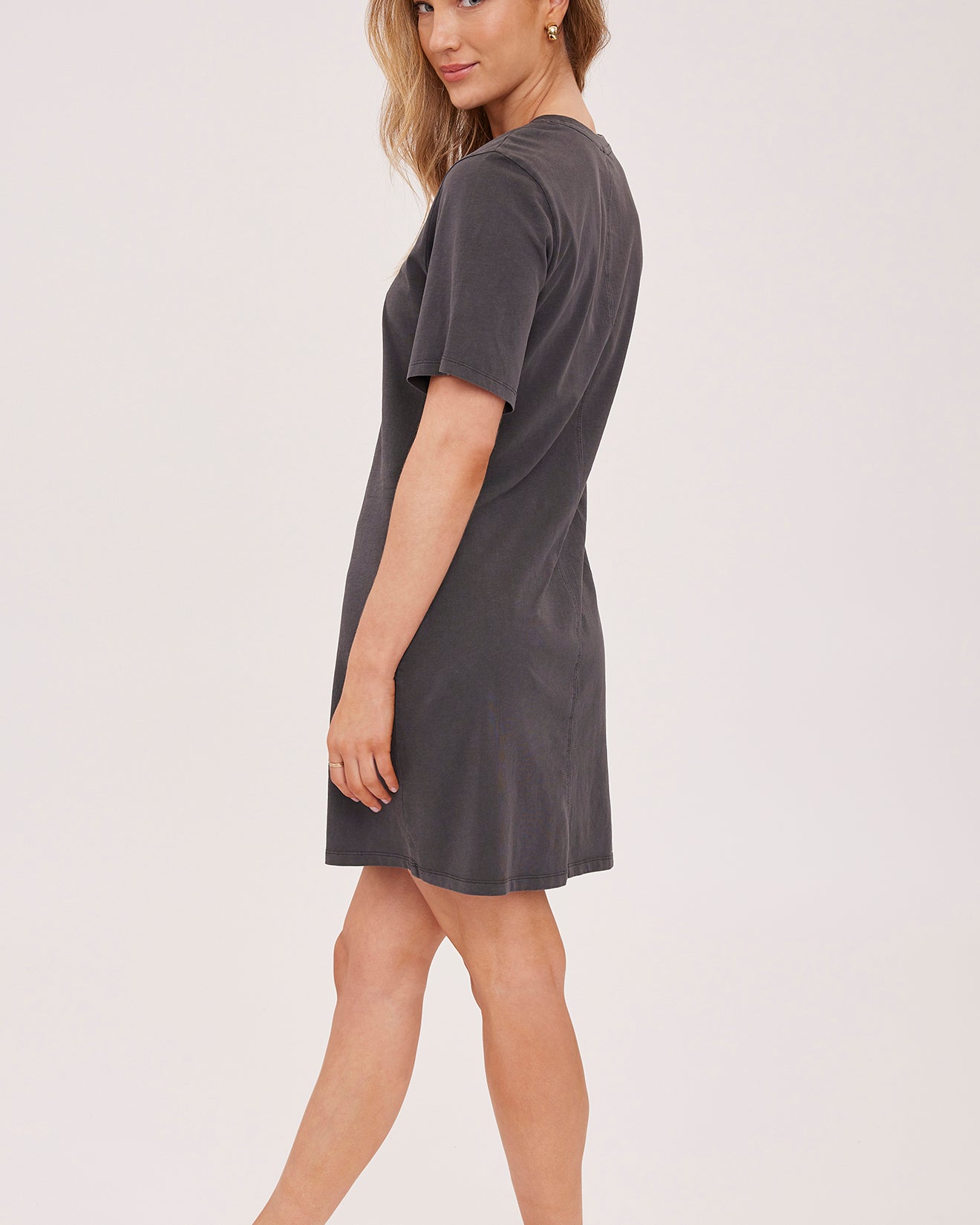 GENTLE FAWN CINDY T SHIRT DRESS - WASHED BLACK