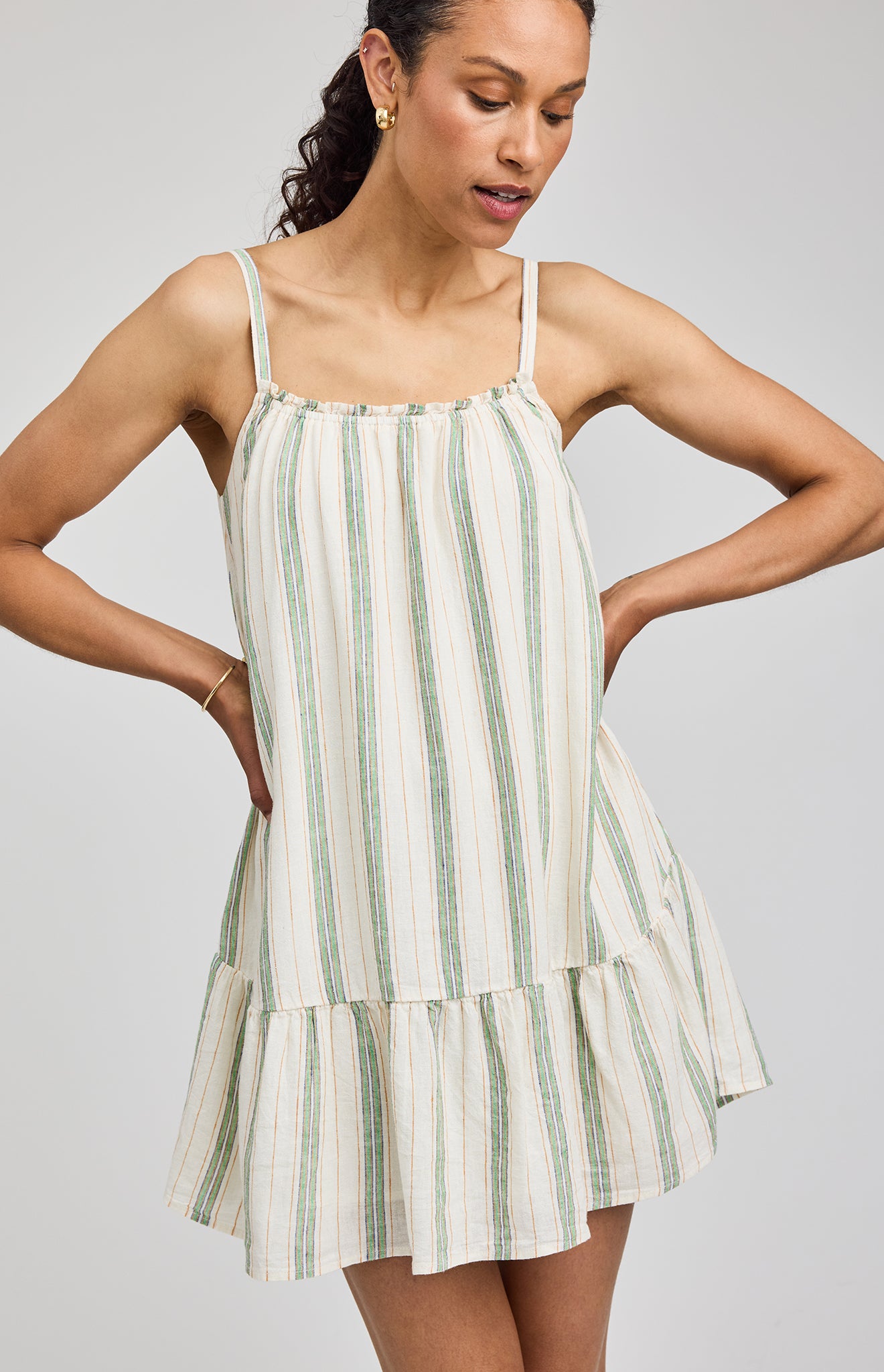 GENTLE FAWN STEPHANIE DRESS - CREAM STRIPE
