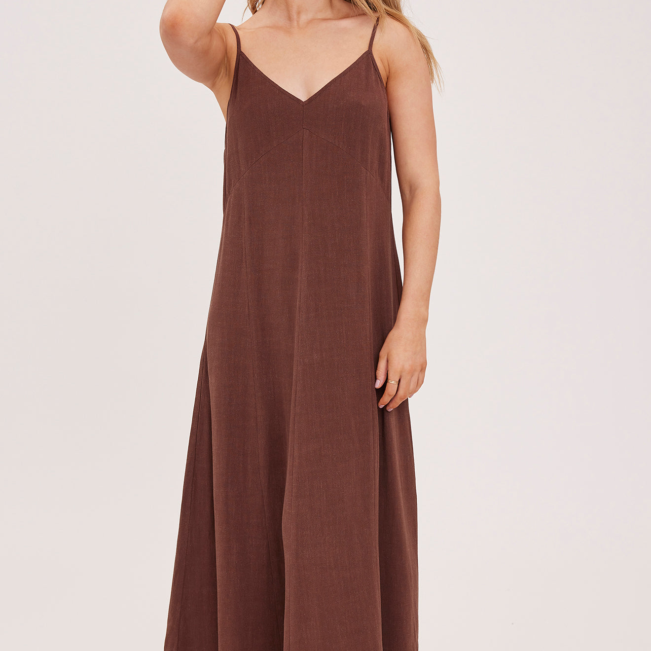 GENTLE FAWN VIRGINIA MAXI DRESS - ESPRESSO