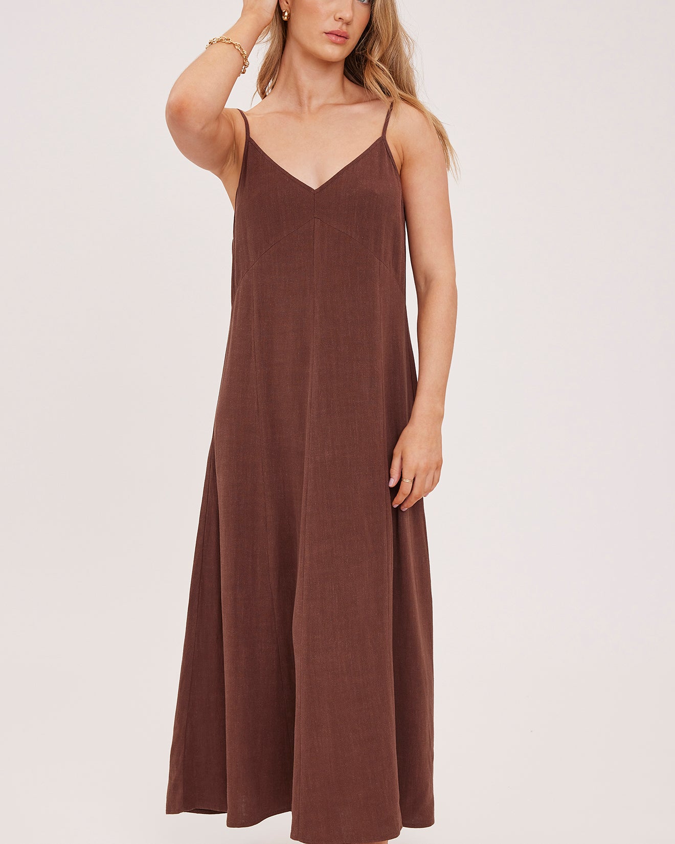 GENTLE FAWN VIRGINIA MAXI DRESS - ESPRESSO