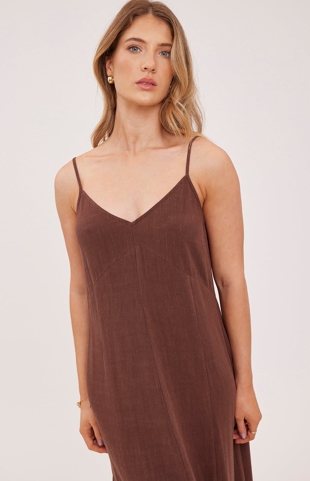 GENTLE FAWN VIRGINIA MAXI DRESS - ESPRESSO