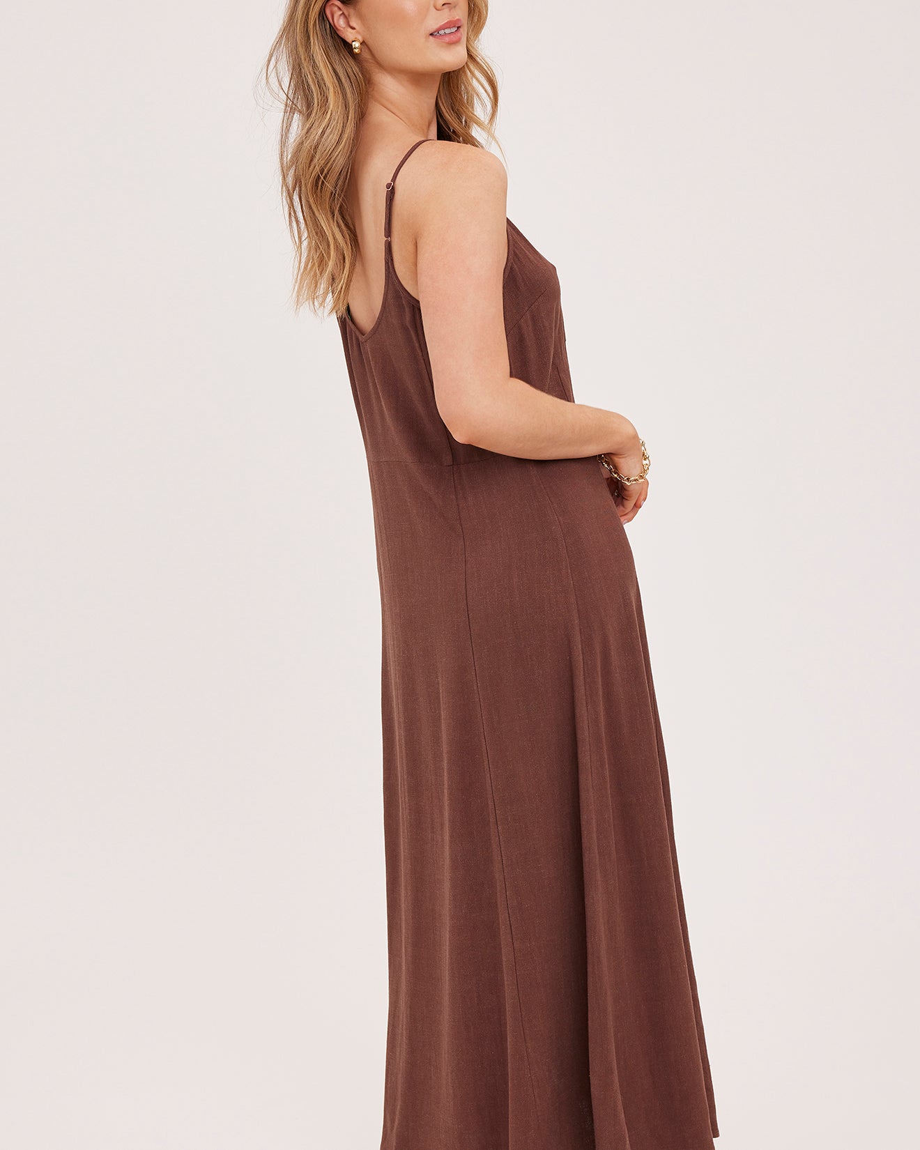 GENTLE FAWN VIRGINIA MAXI DRESS - ESPRESSO