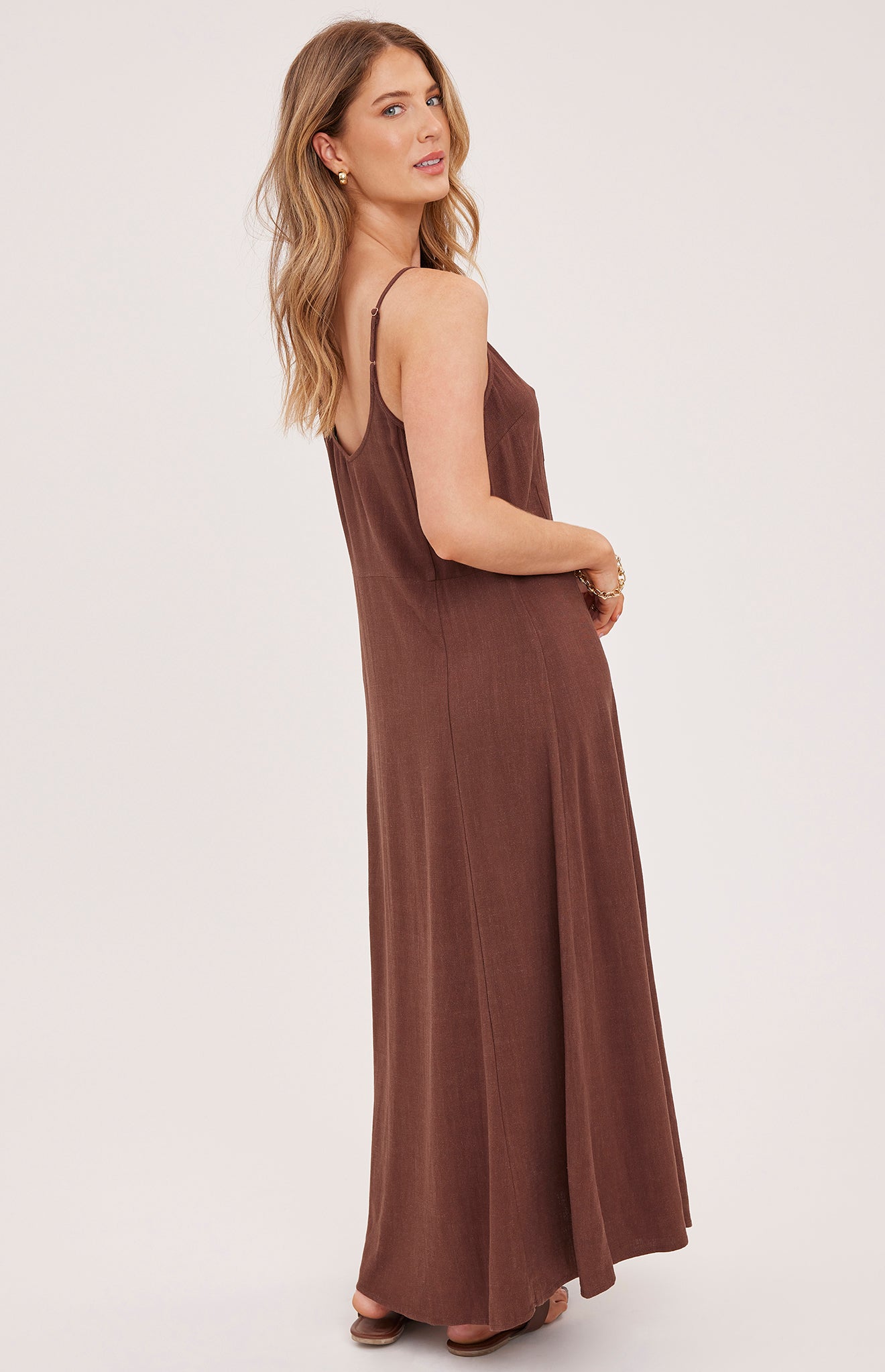 GENTLE FAWN VIRGINIA MAXI DRESS - ESPRESSO