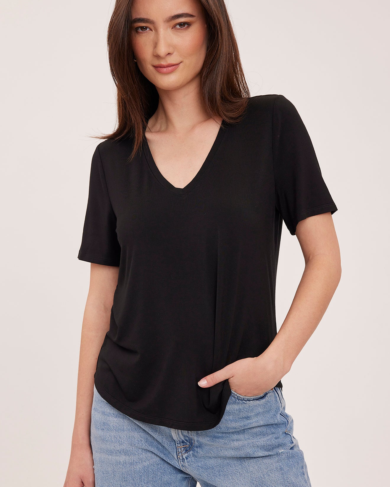 GENTLE FAWN JAMIE TEE - BLACK