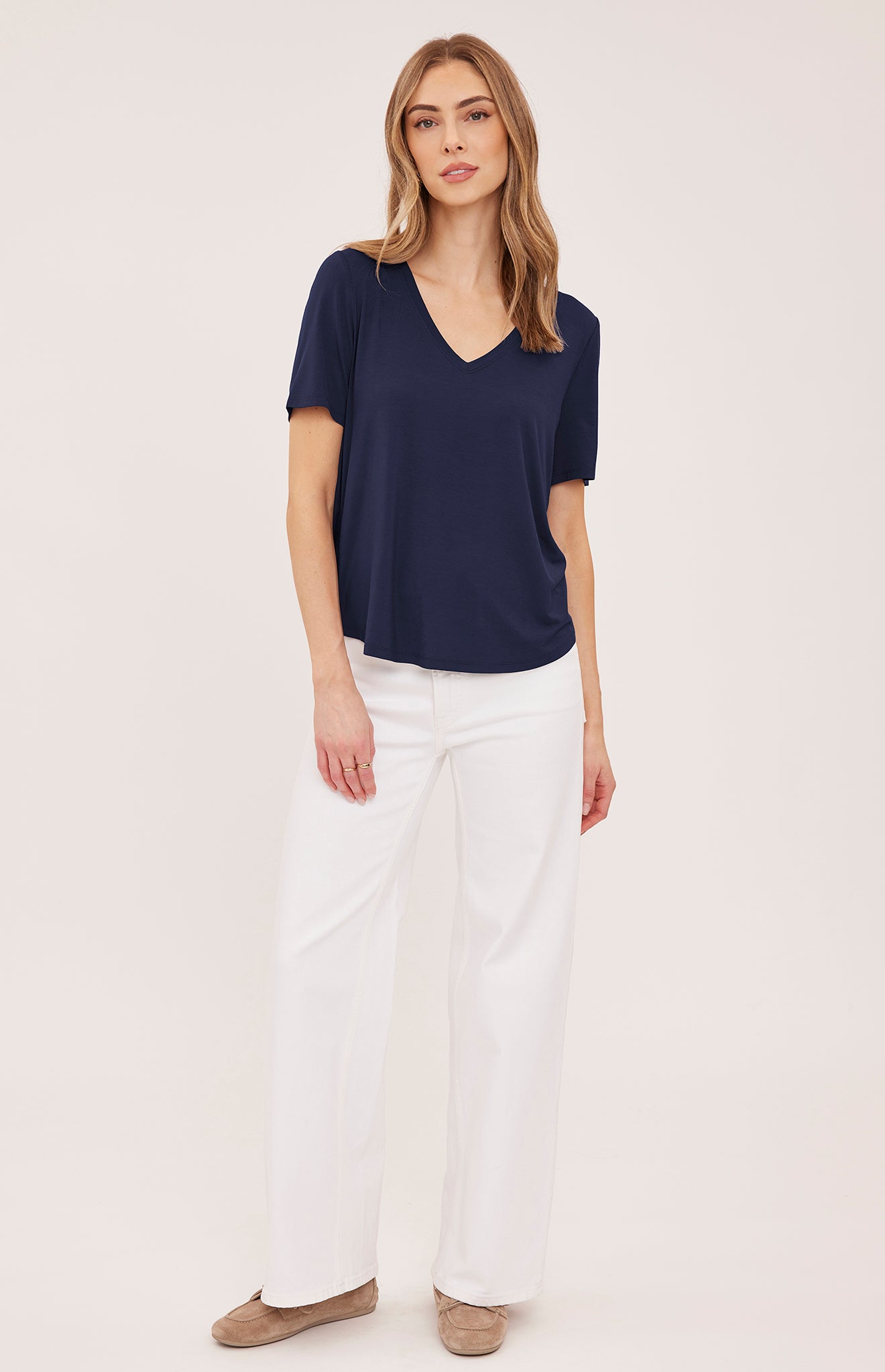 *PRE ORDER* GENTLE FAWN JAMIE TEE - NAVY
