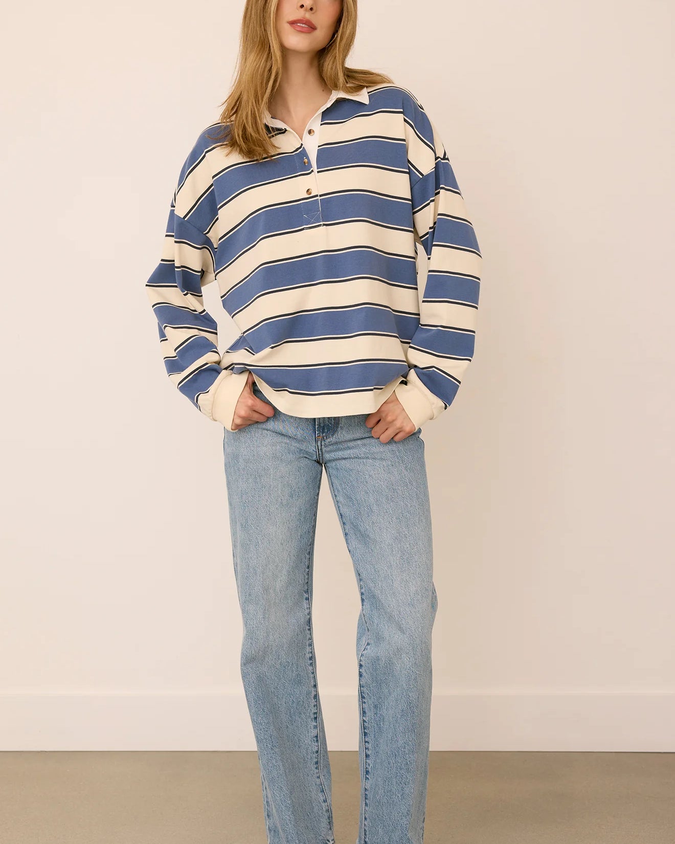 GENTLE FAWN BRIT LONG SLEEVE- COASTAL COMBO