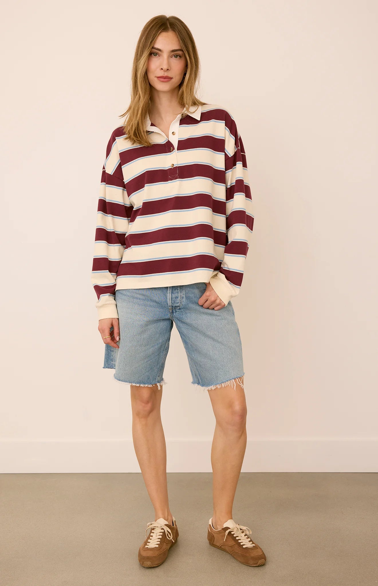 GENTLE FAWN BRIT LONG SLEEVE - FIG COMBO