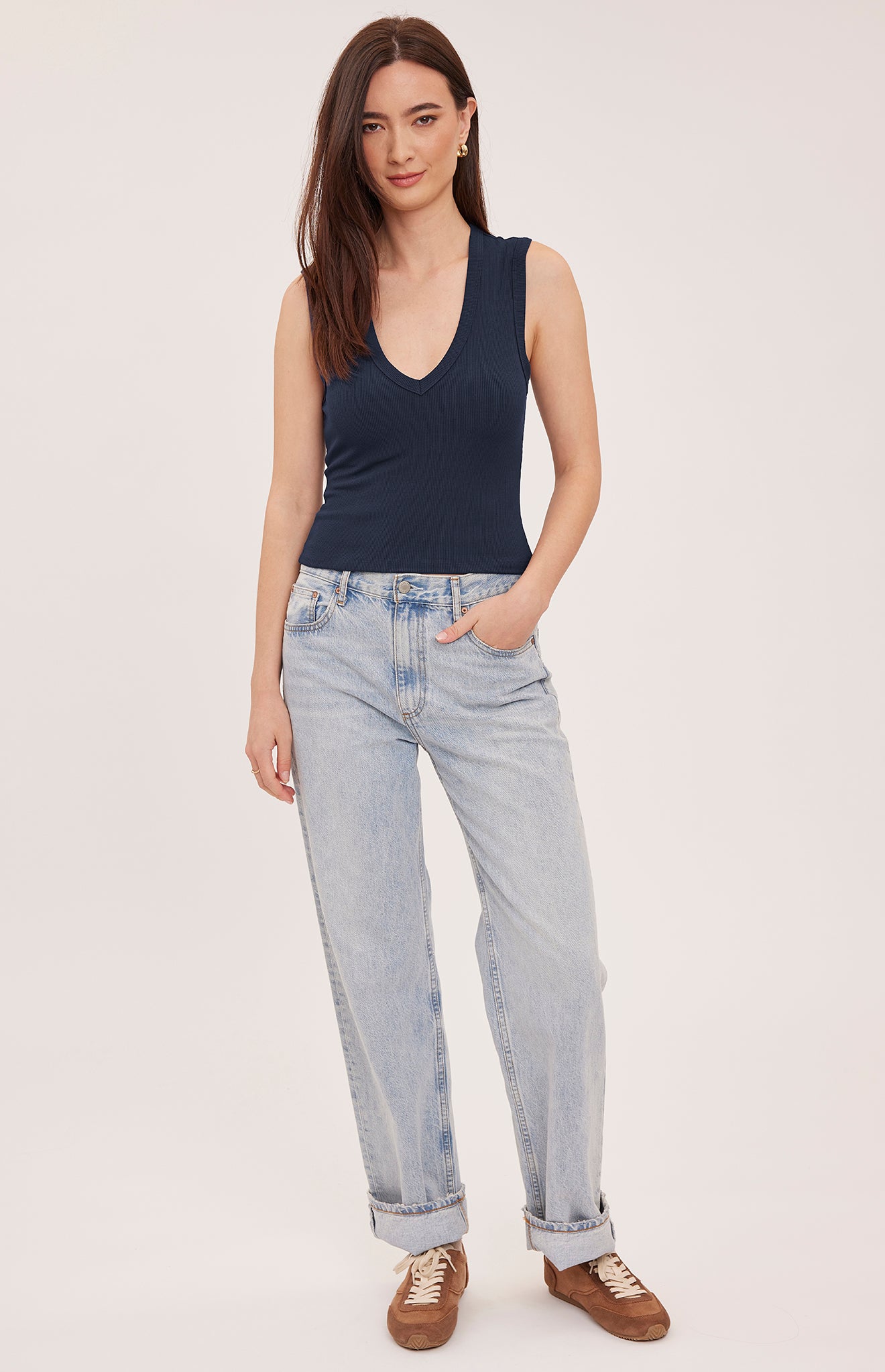 *PRE ORDER* GENTLE FAWN CRAWFORD TANK - NAVY