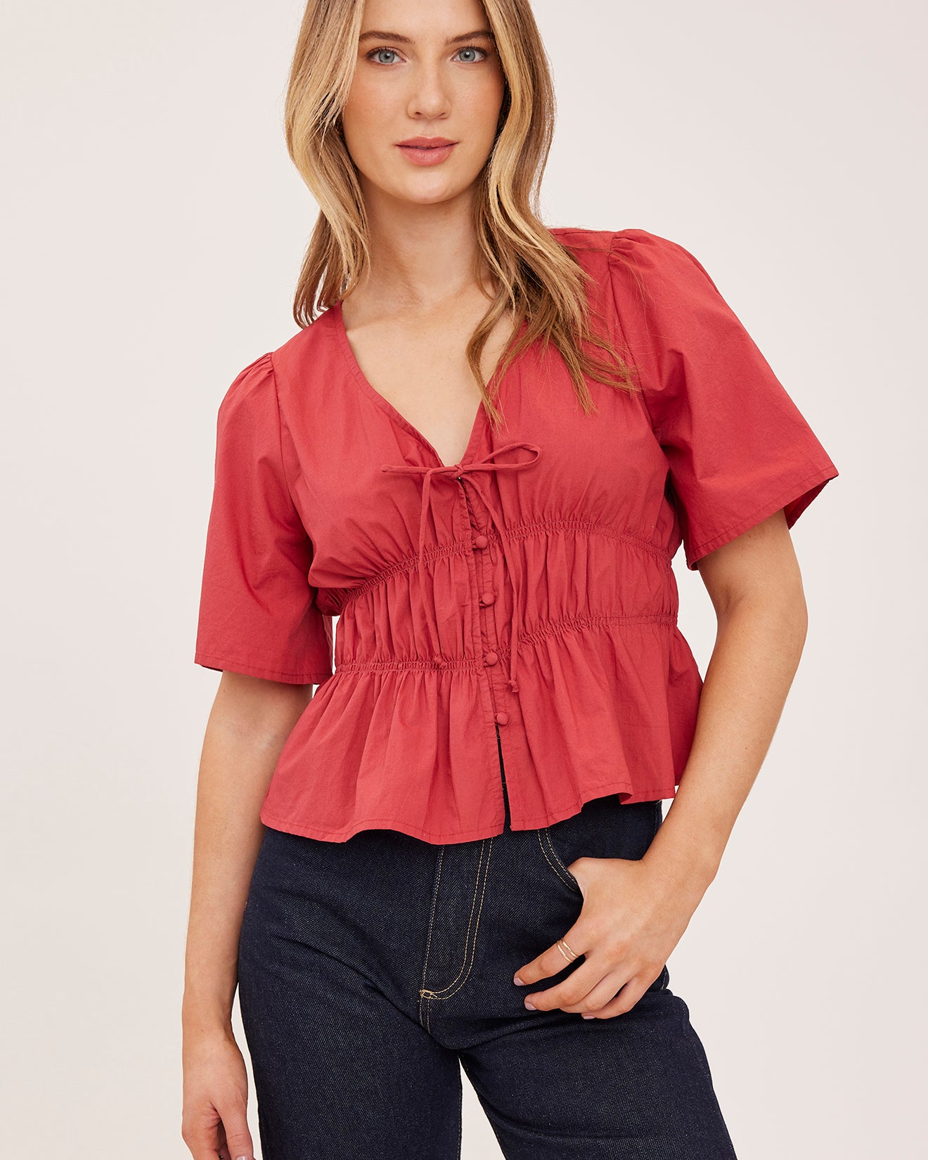 GENTLE FAWN LONA TOP - CRANBERRY