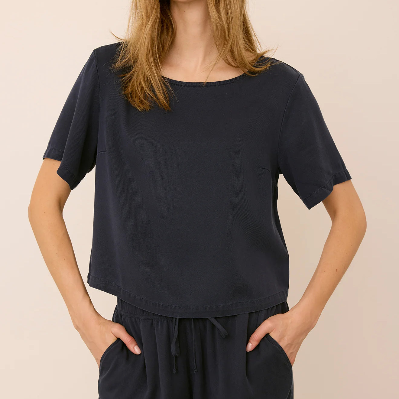 GENTLE FAWN BRYCE SS TOP - WASHED NAVY