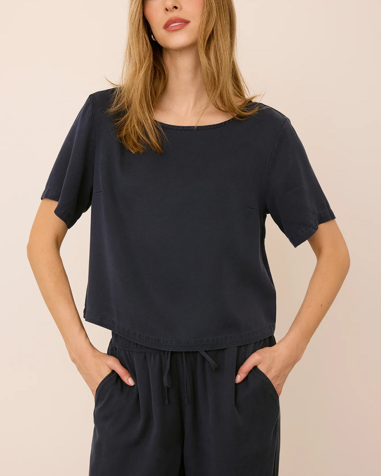 GENTLE FAWN BRYCE SS TOP - WASHED NAVY