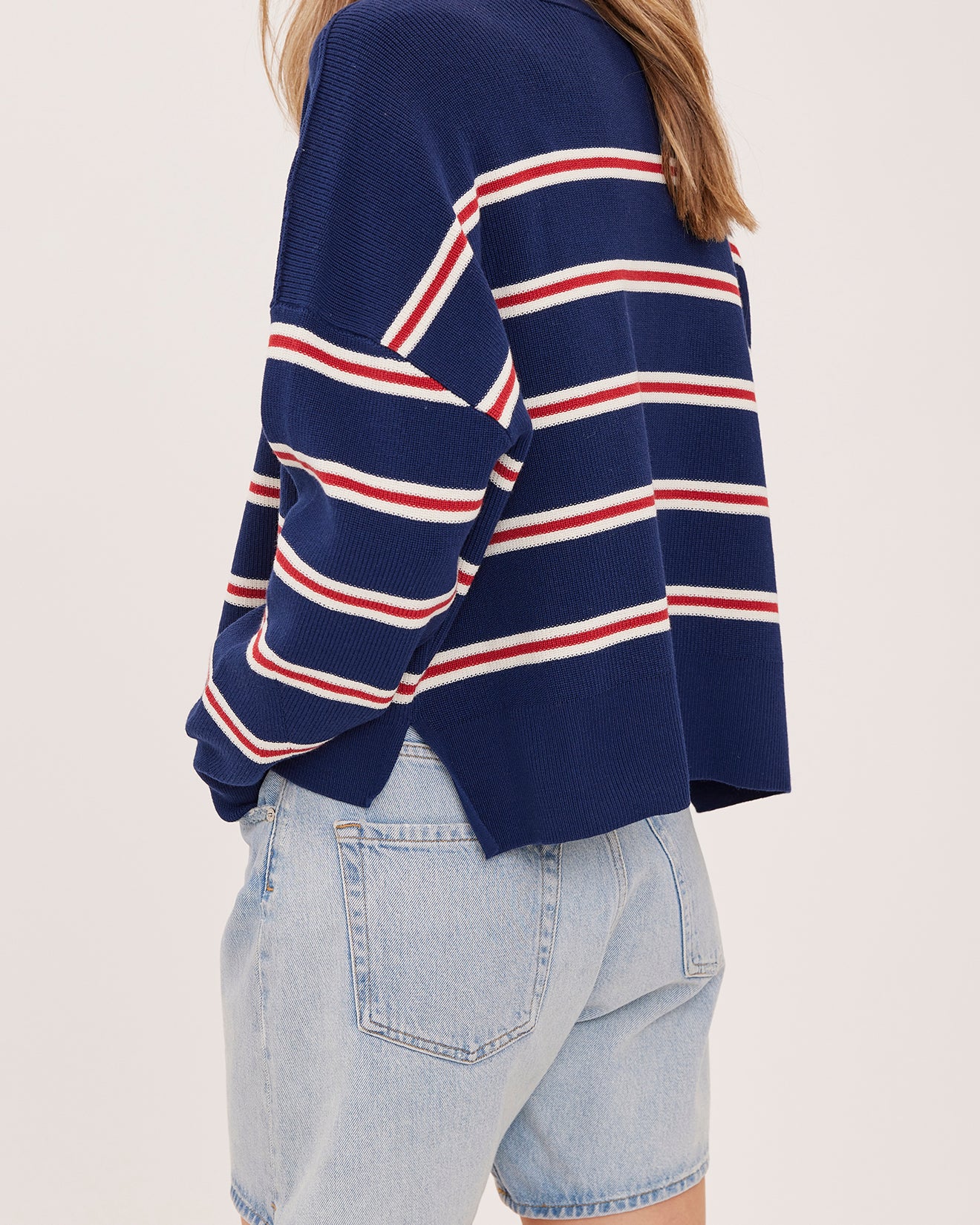 GENTLE FAWN ECHO PULLOVER - NAVY STRIPE