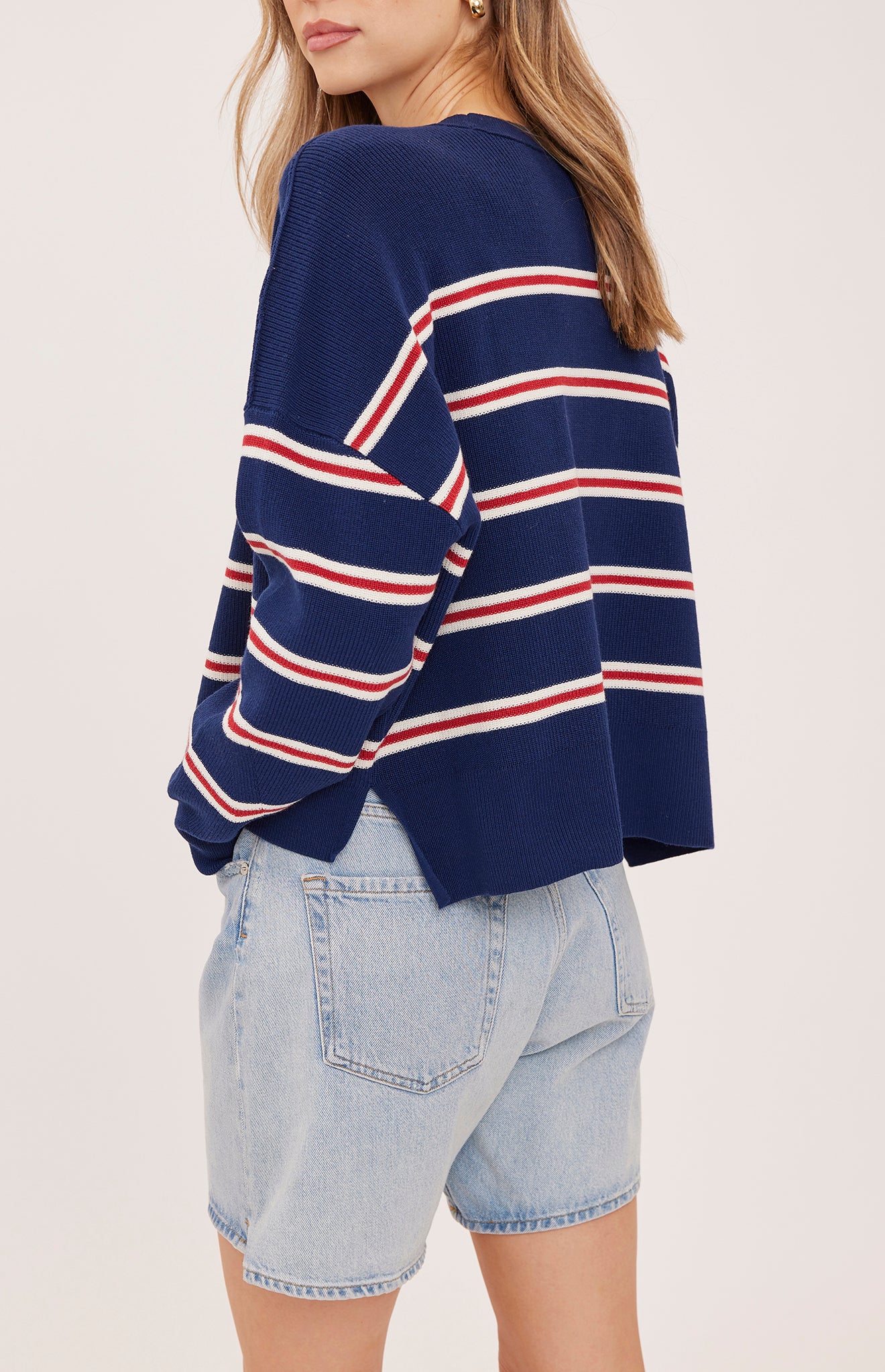 *PRE ORDER* GENTLE FAWN ECHO PULLOVER - NAVY STRIPE