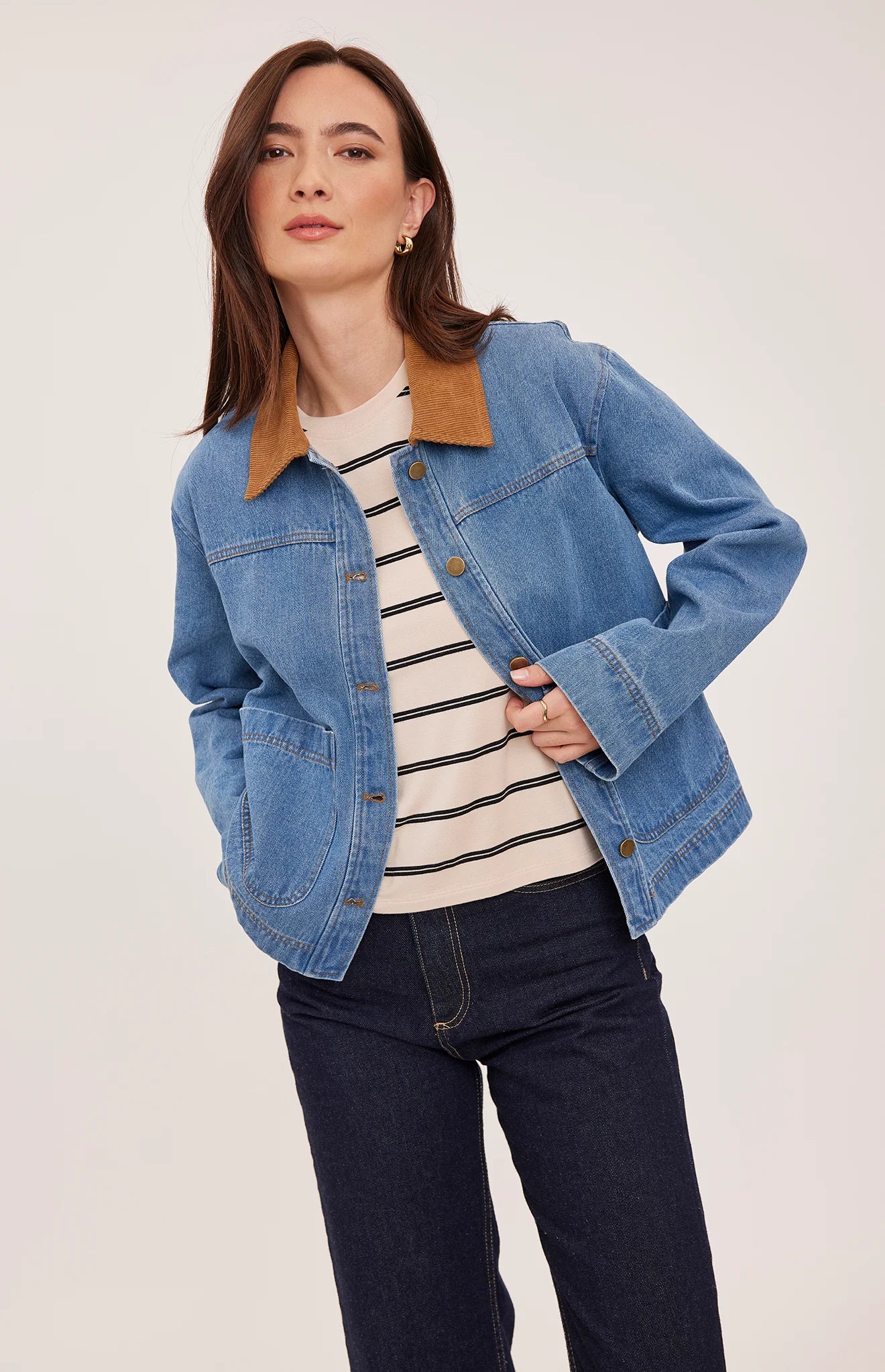 *PRE ORDER* GENTLE FAWN CONNER DENIM JACKET - LIGHT WASH