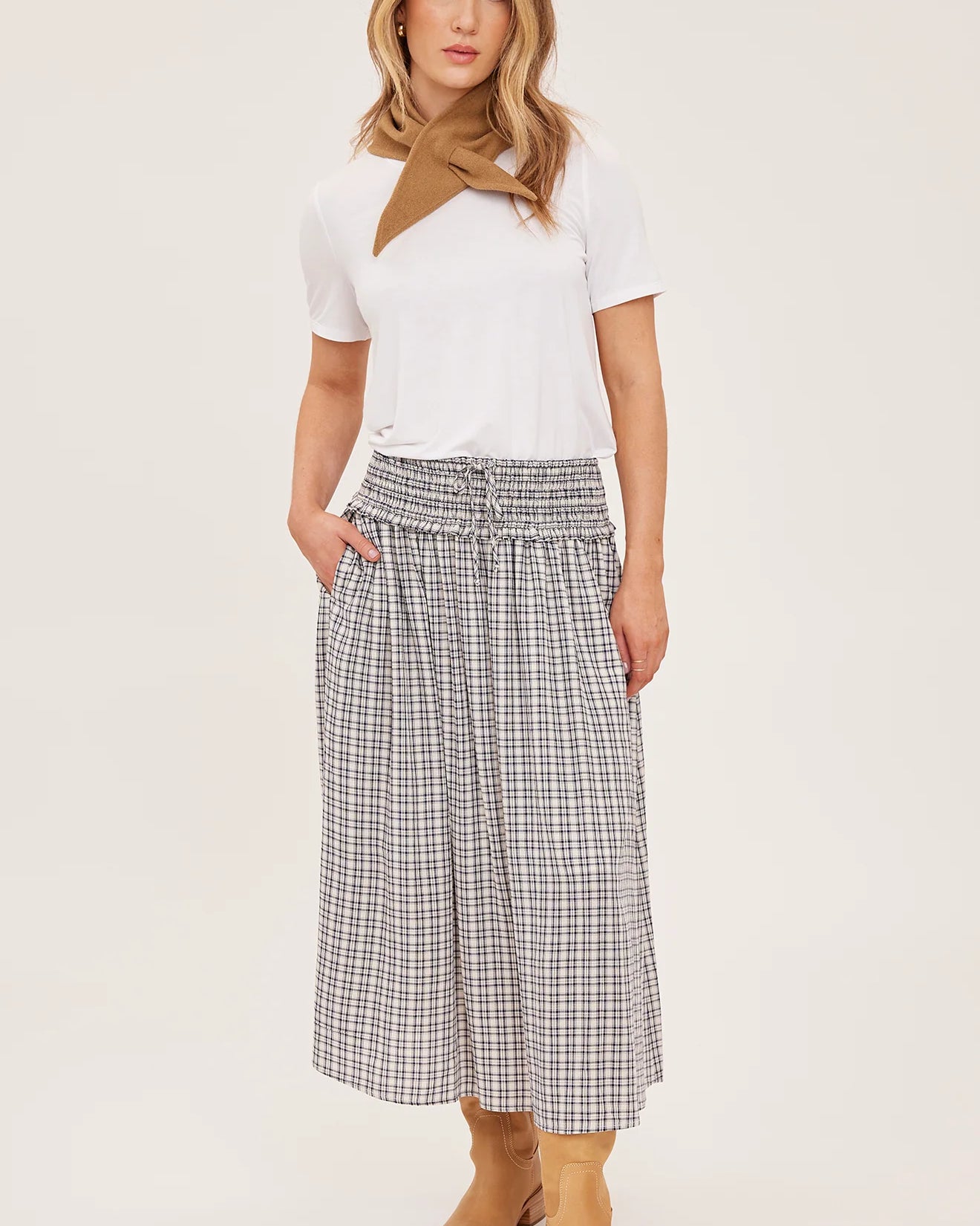 *PRE ORDER* GENTLE FAWN ELOWYN SKIRT - CREAM CHECK