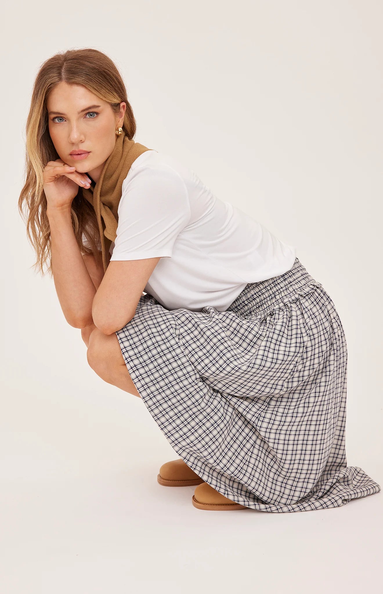*PRE ORDER* GENTLE FAWN ELOWYN SKIRT - CREAM CHECK