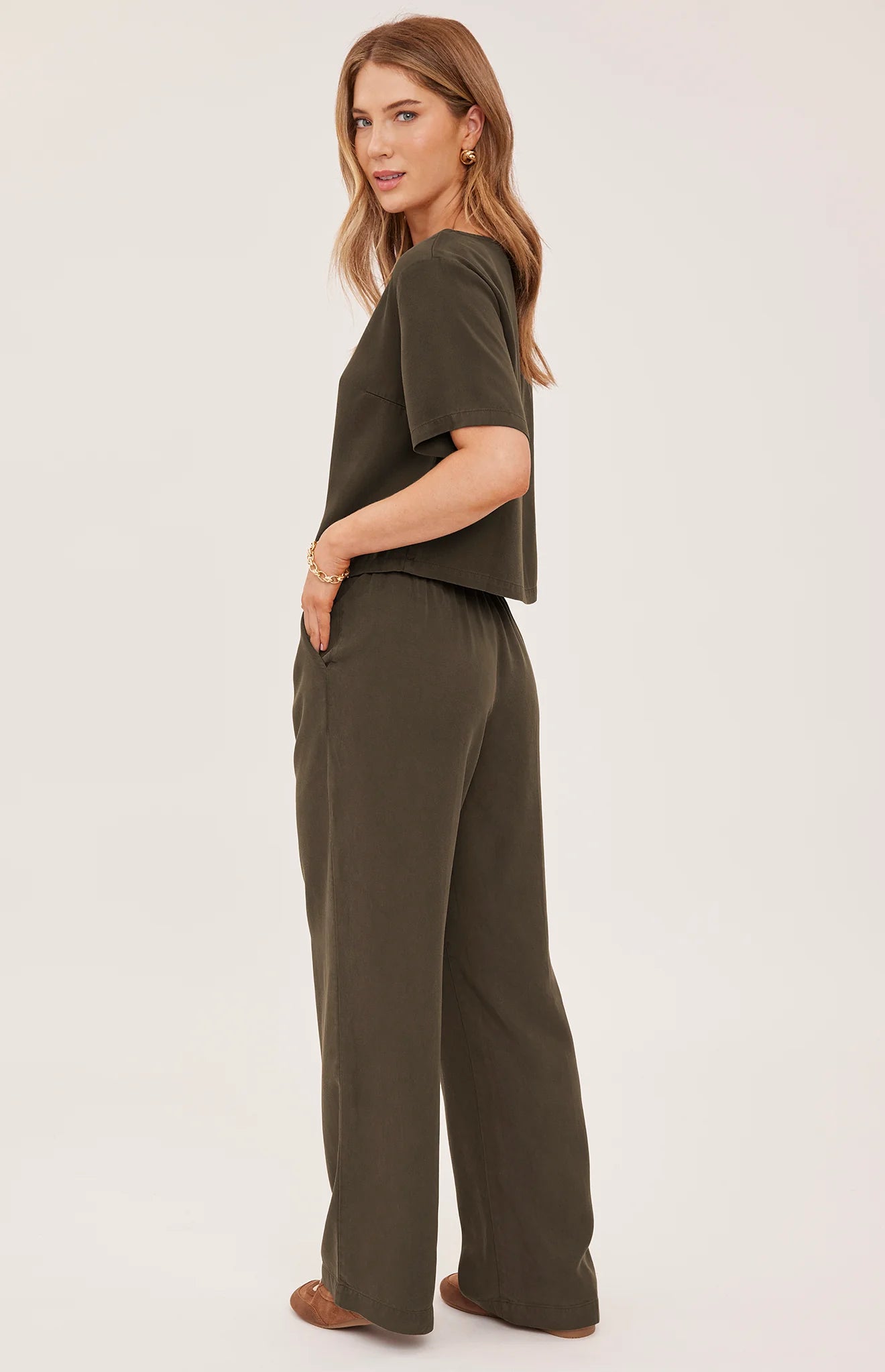 *PRE ORDER* GENTLE FAWN GABRIEL PANTS - WASHED BAYLEAF