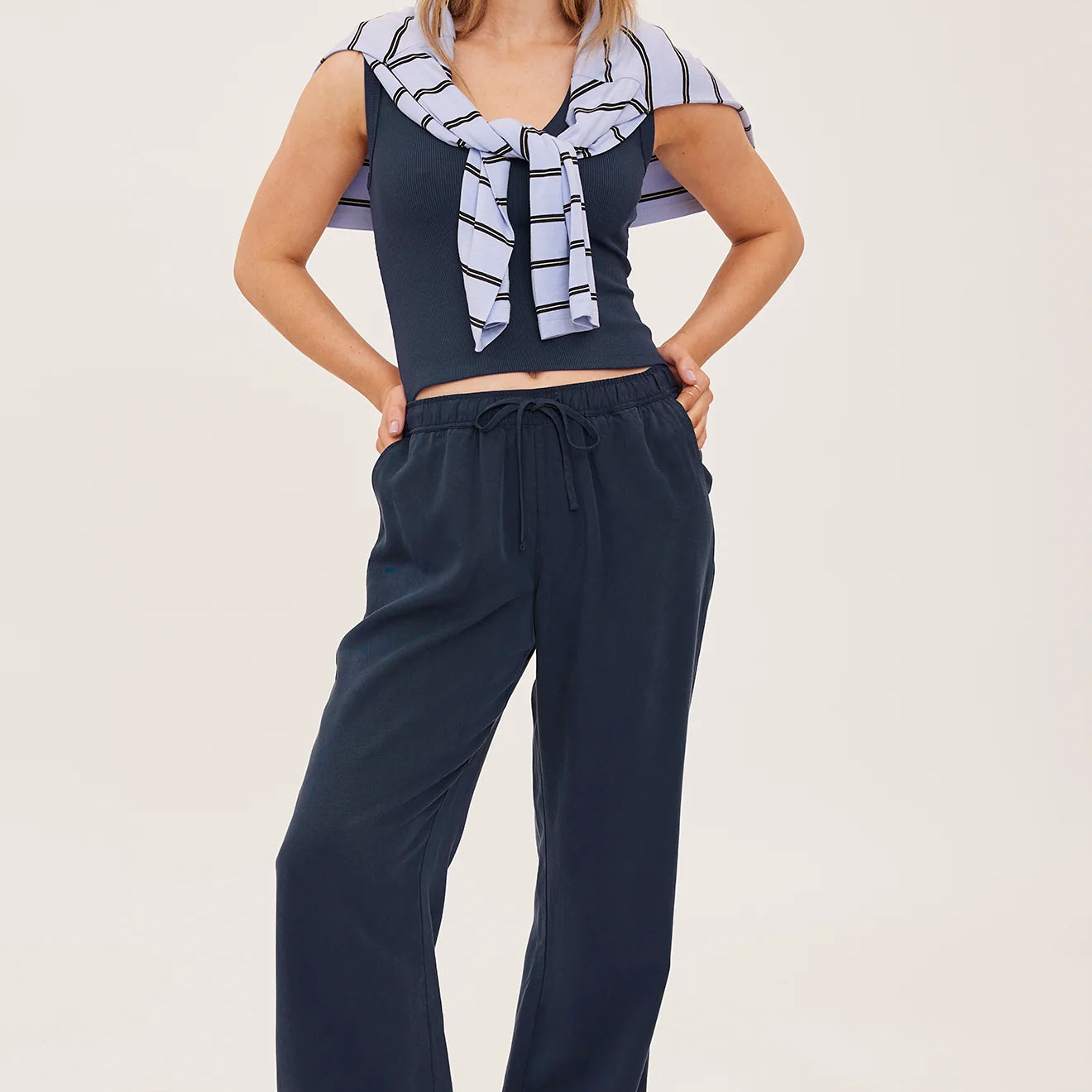 *PRE ORDER* GENTLE FAWN GABRIEL PANTS - WASHED NAVY