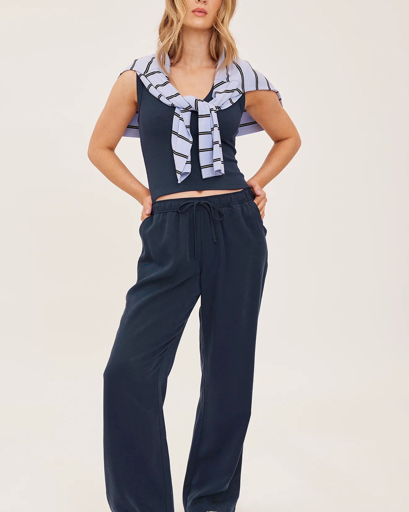 *PRE ORDER* GENTLE FAWN GABRIEL PANTS - WASHED NAVY