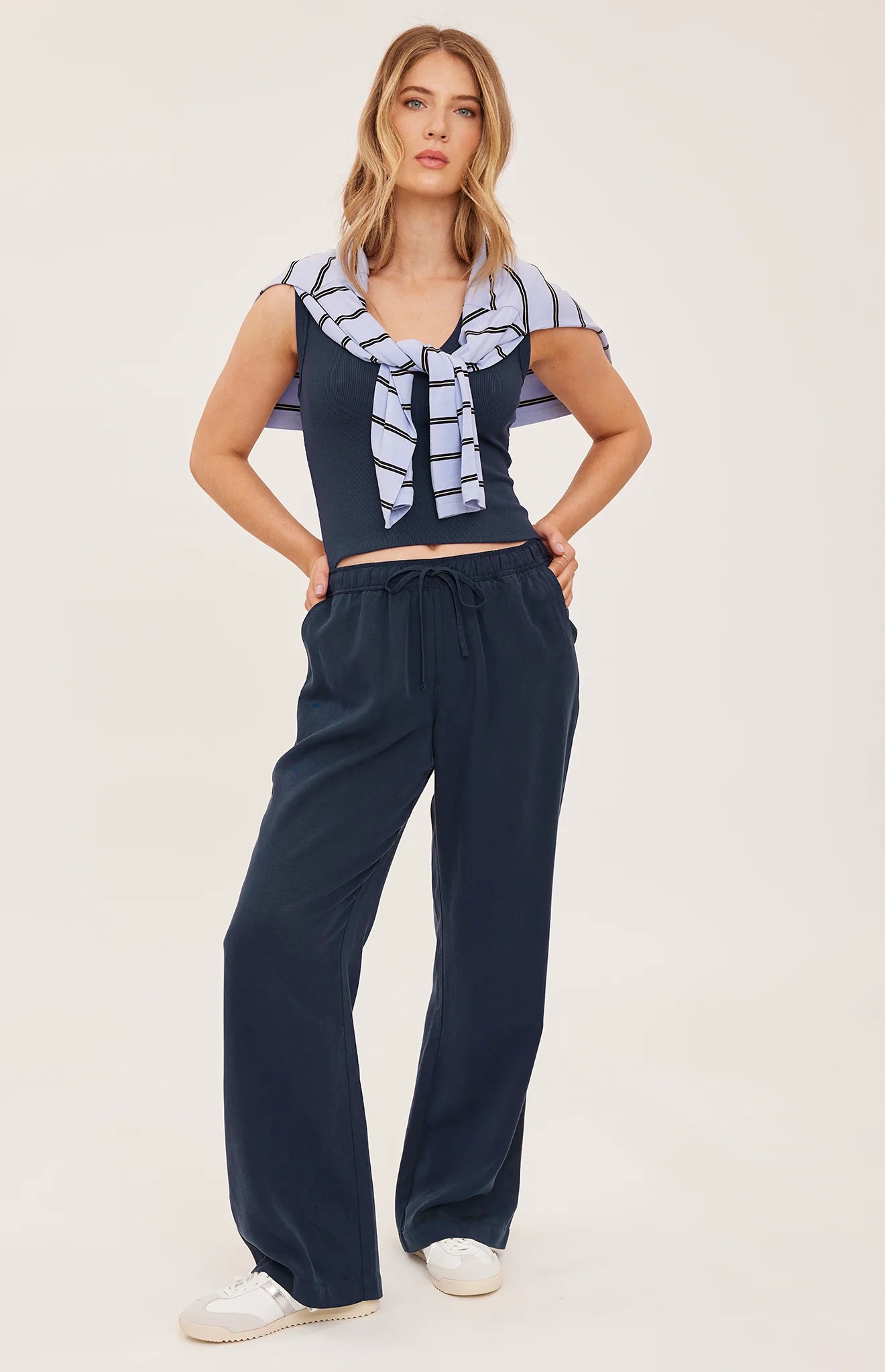 *PRE ORDER* GENTLE FAWN GABRIEL PANTS - WASHED NAVY