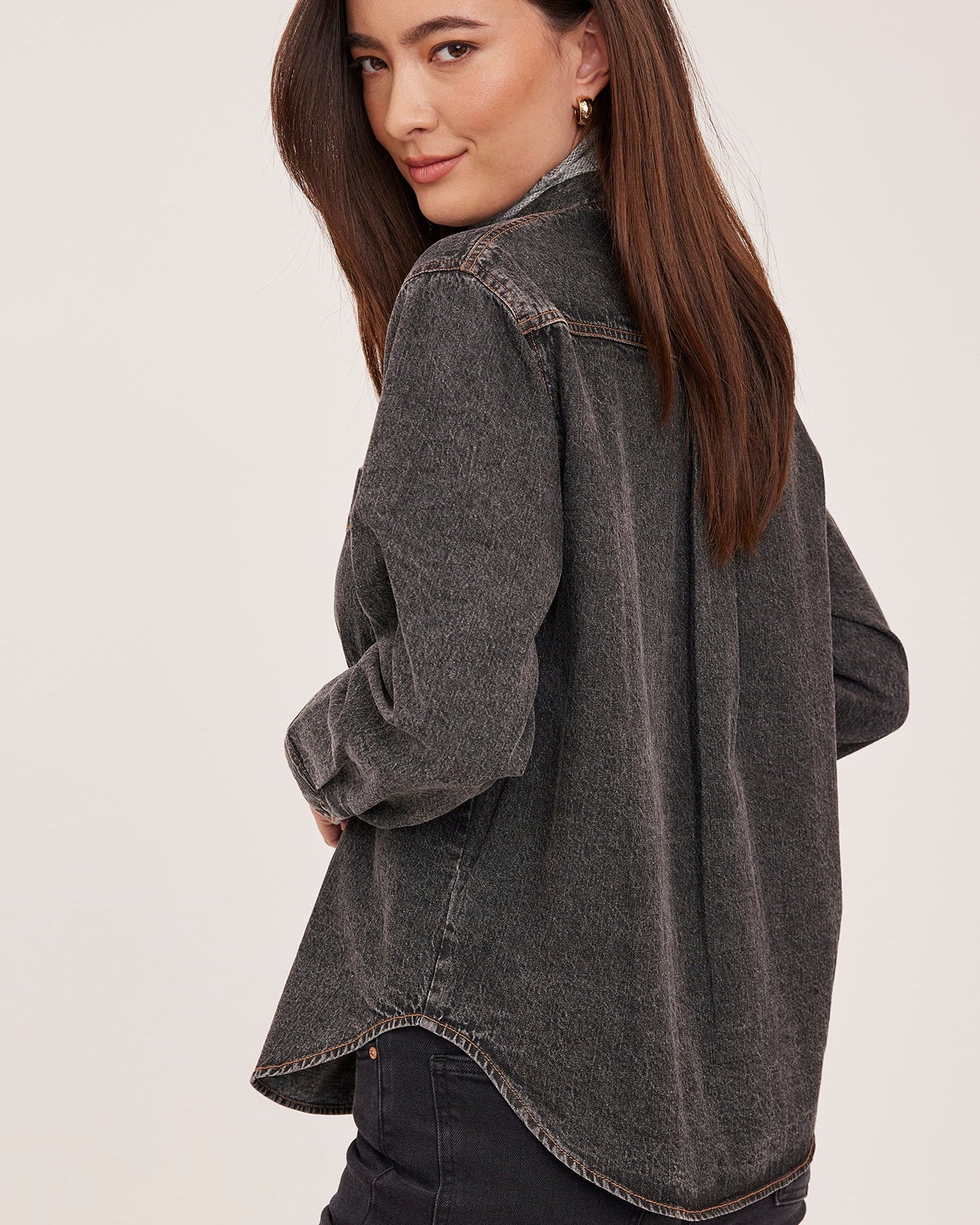 GENTLE FAWN GRIFFON BUTTON DOWN - BLACK WASH