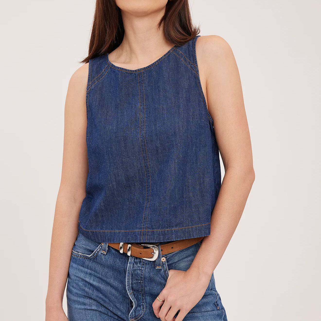 GENTLE FAWN BLAISE TANK - DARK WASH