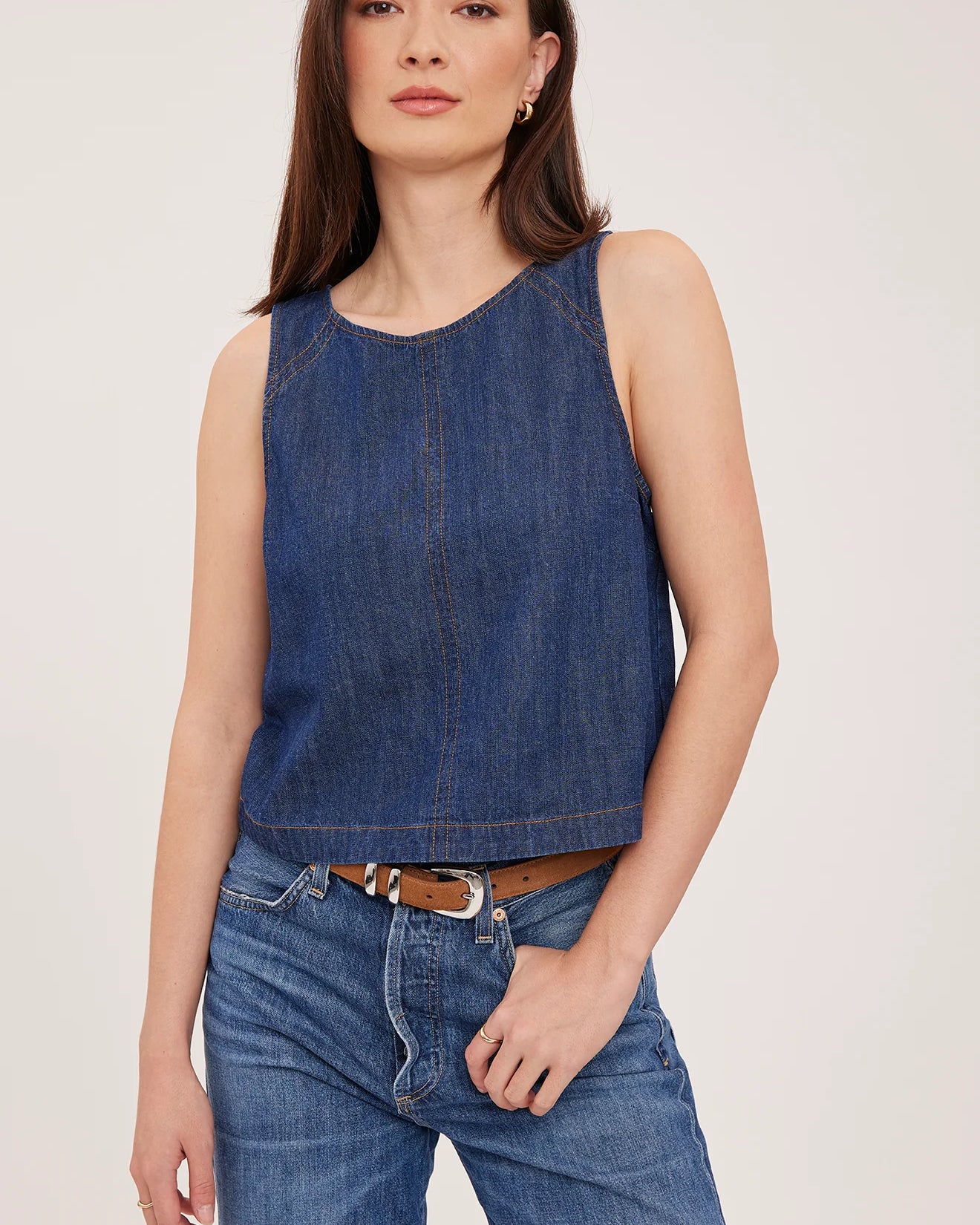 GENTLE FAWN BLAISE TANK - DARK WASH