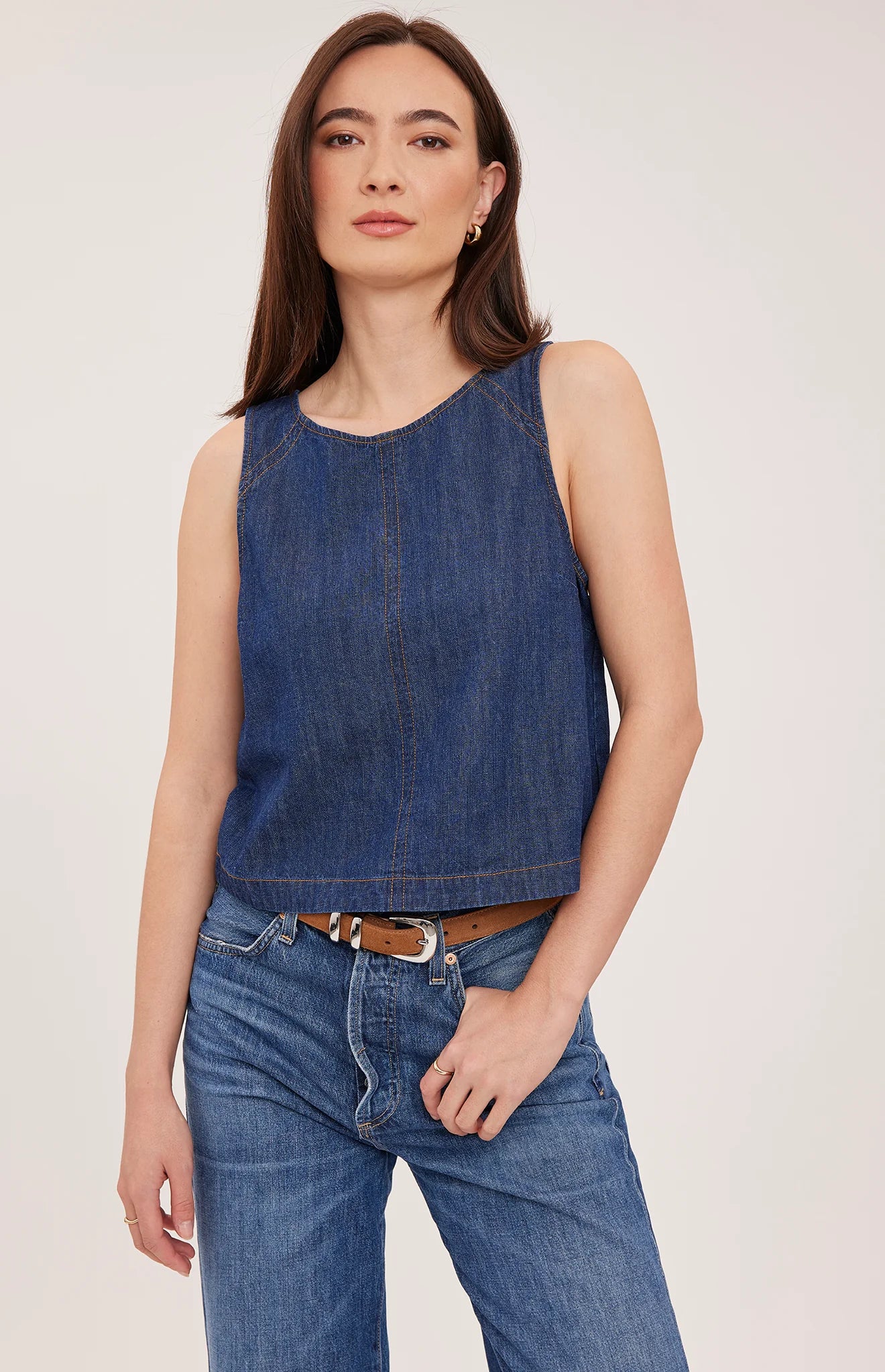 GENTLE FAWN BLAISE TANK - DARK WASH
