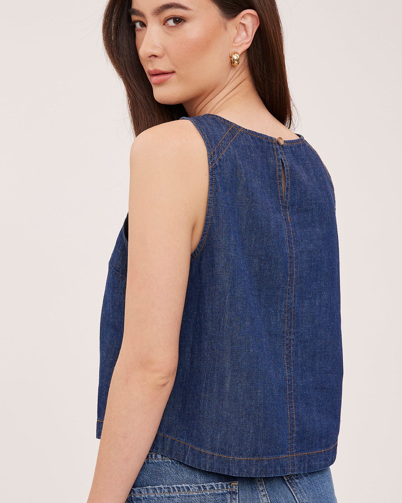 GENTLE FAWN BLAISE TANK - DARK WASH