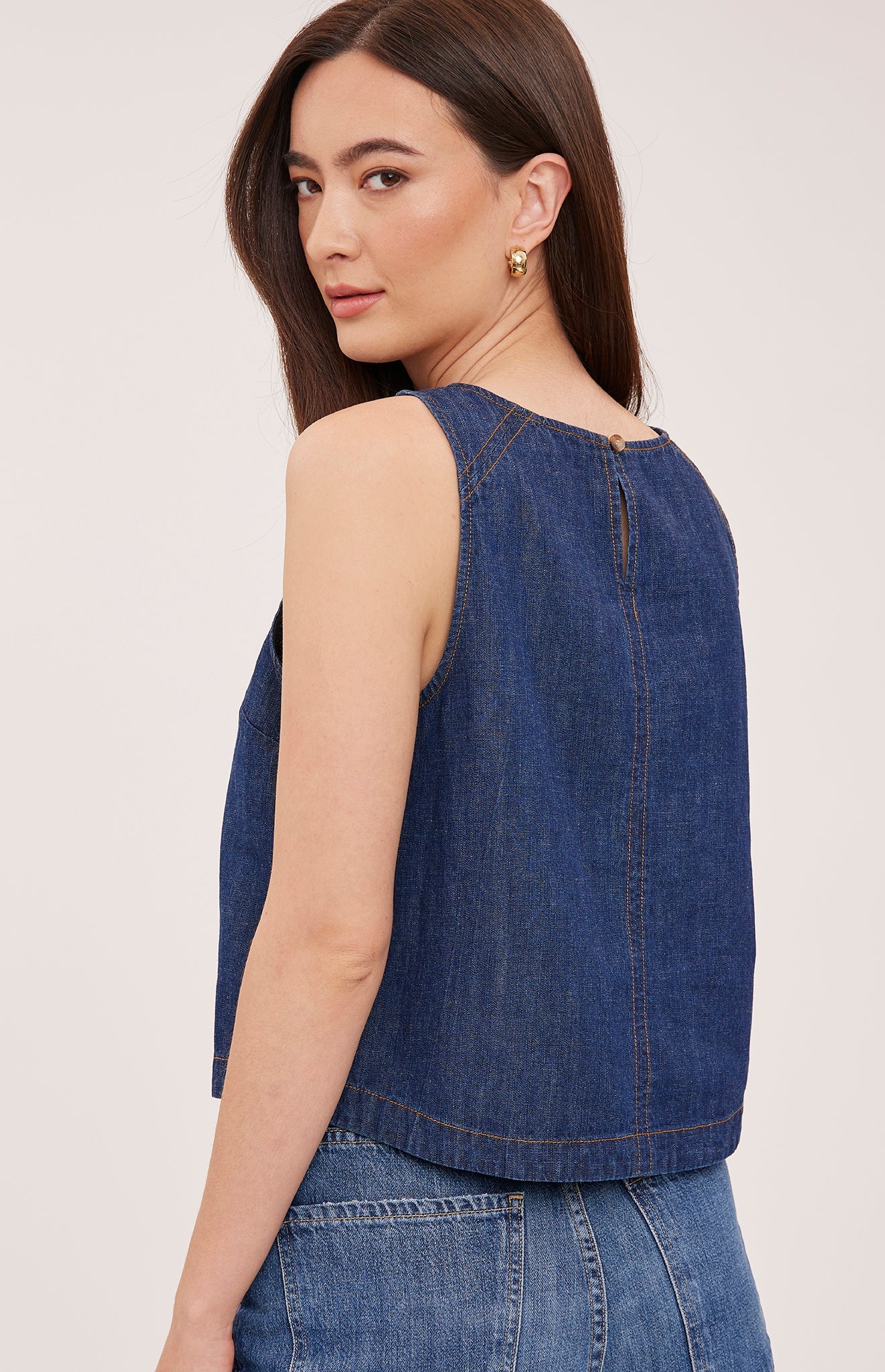GENTLE FAWN BLAISE TANK - DARK WASH