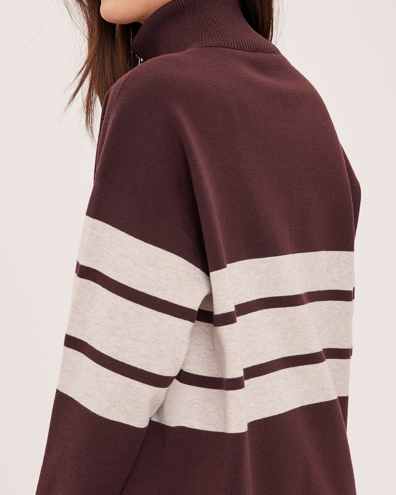 GENTLE FAWN IDRIS STRIPED PULLOVER - FIG