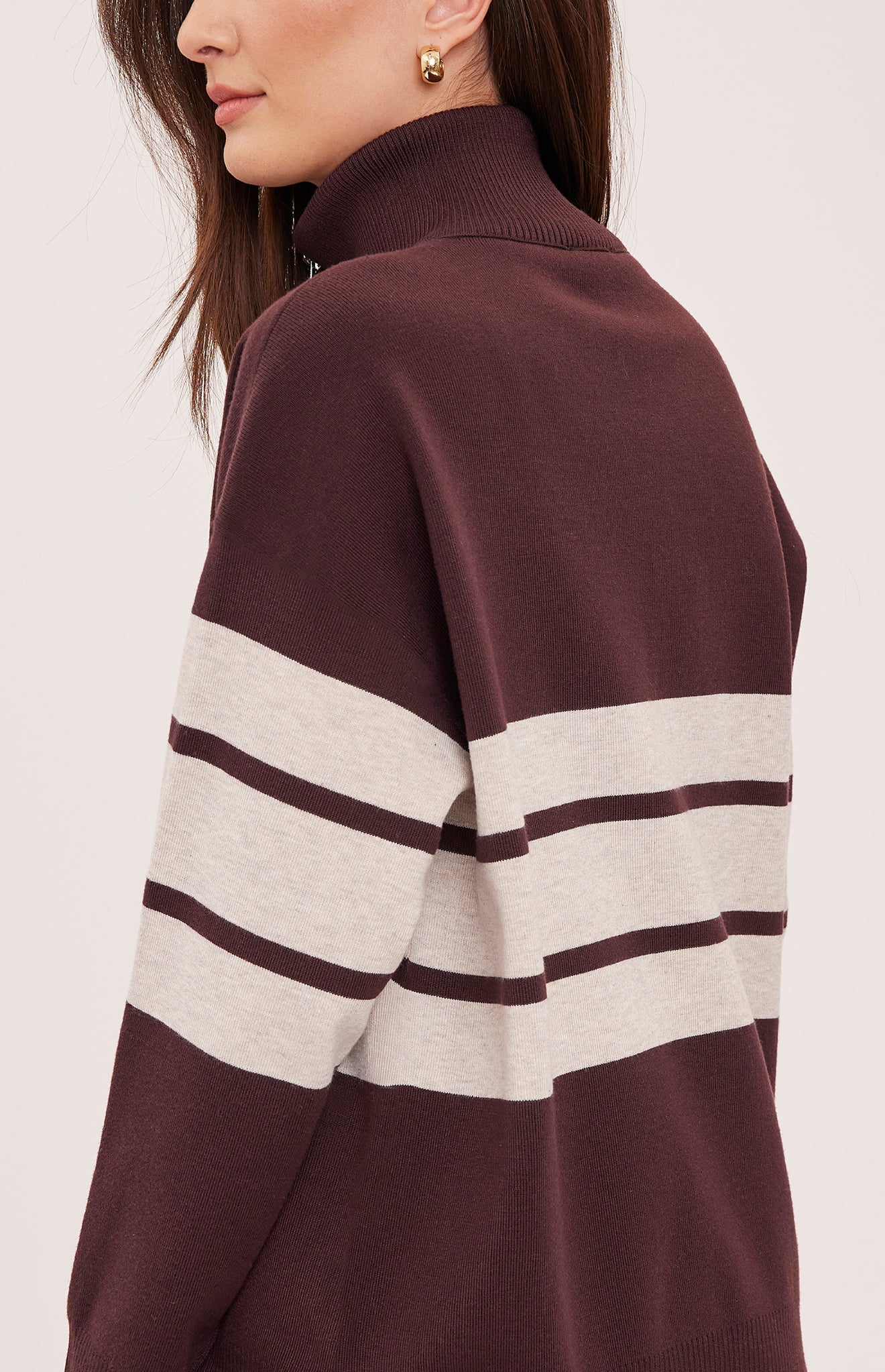GENTLE FAWN IDRIS STRIPED PULLOVER - FIG