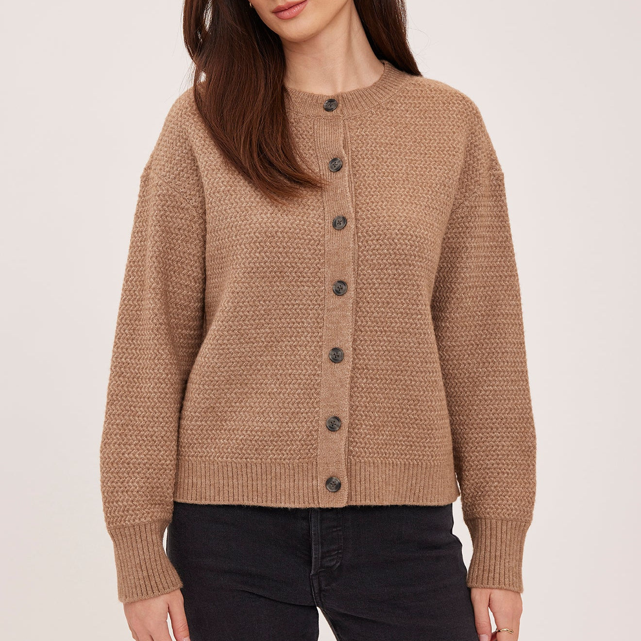 GENTLE FAWN DIXIE CARDIGAN - HEATHER LATTE